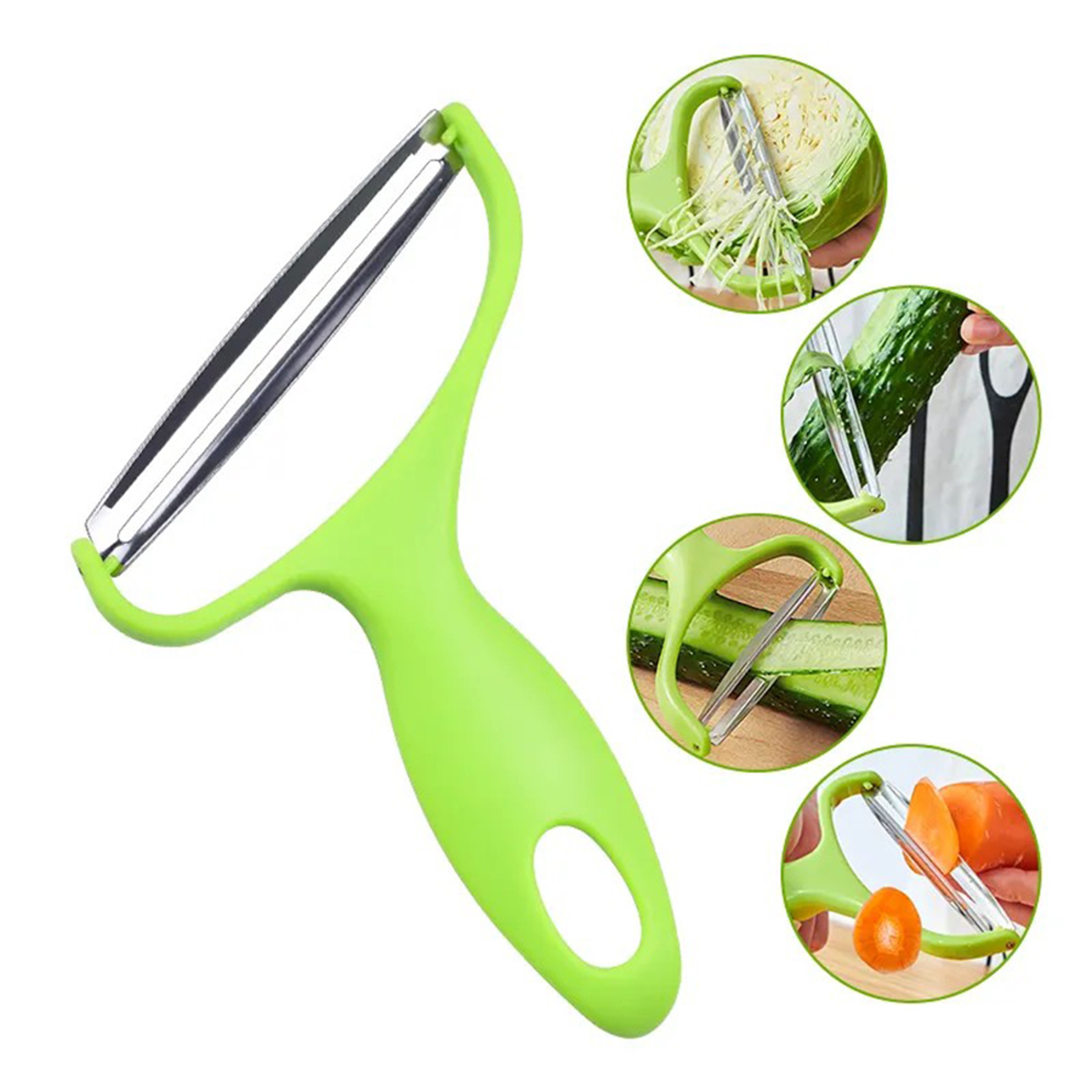 Wide Mouth Vegetable Peeler Stainless Steel Kitchen Grater for Fruits Cheese and Vegetables – view 6