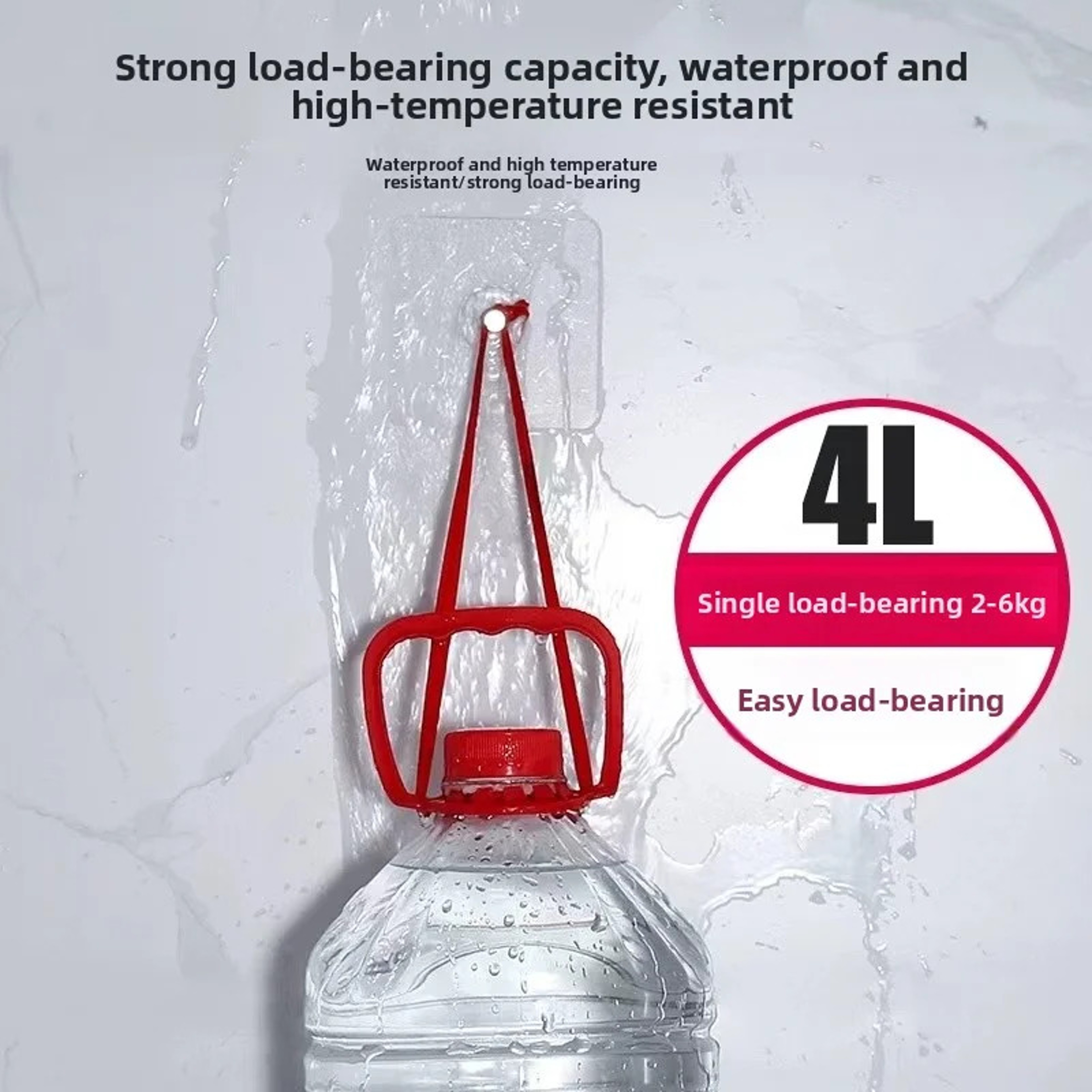 Heavy Duty Adhesive Wall Hooks No Drill Waterproof Picture Frame Hanger For Home Kitchen Bathroom 5