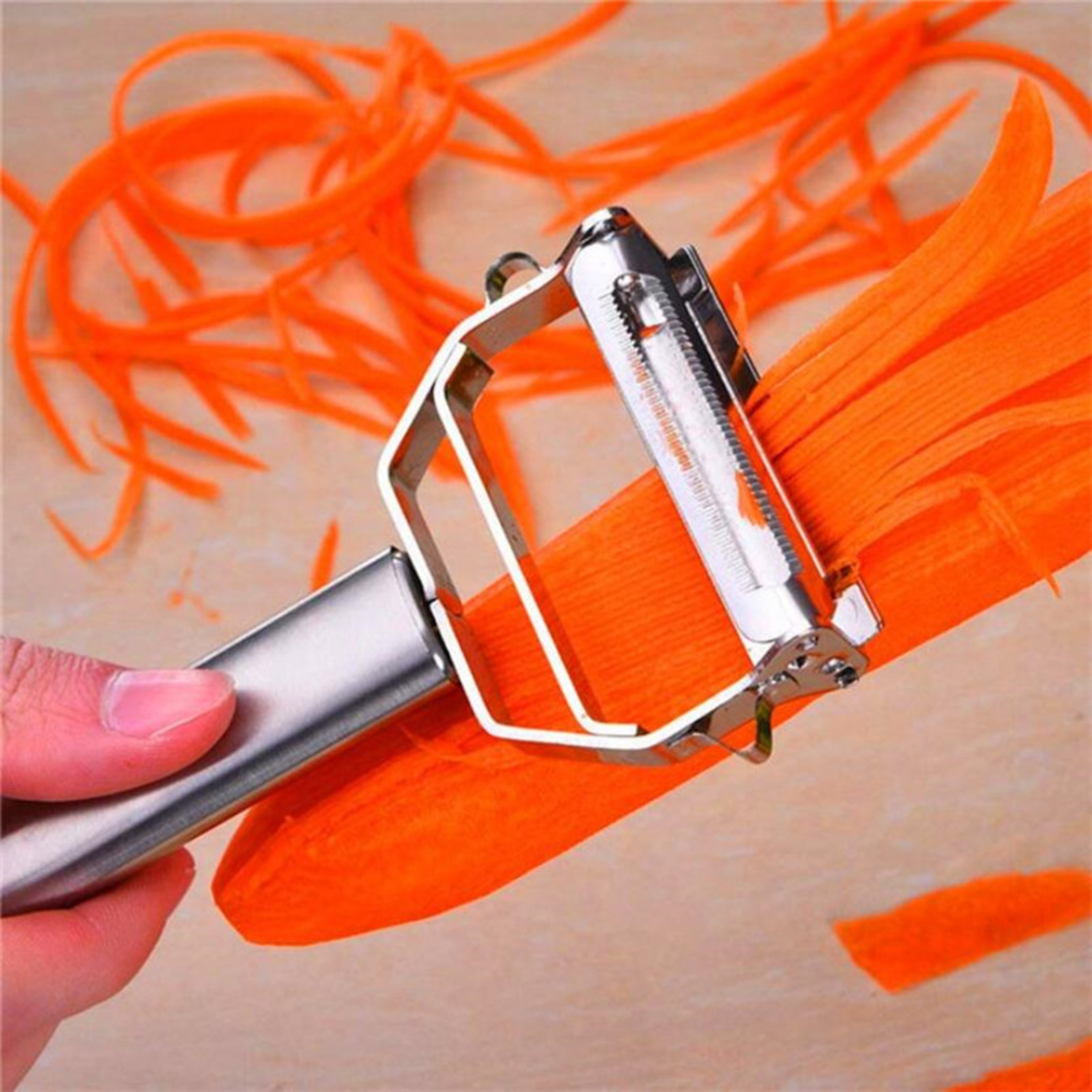 Premium Julienne Peeler Stainless Steel Vegetable Slicer And Grater For Fruits And Vegetables 1