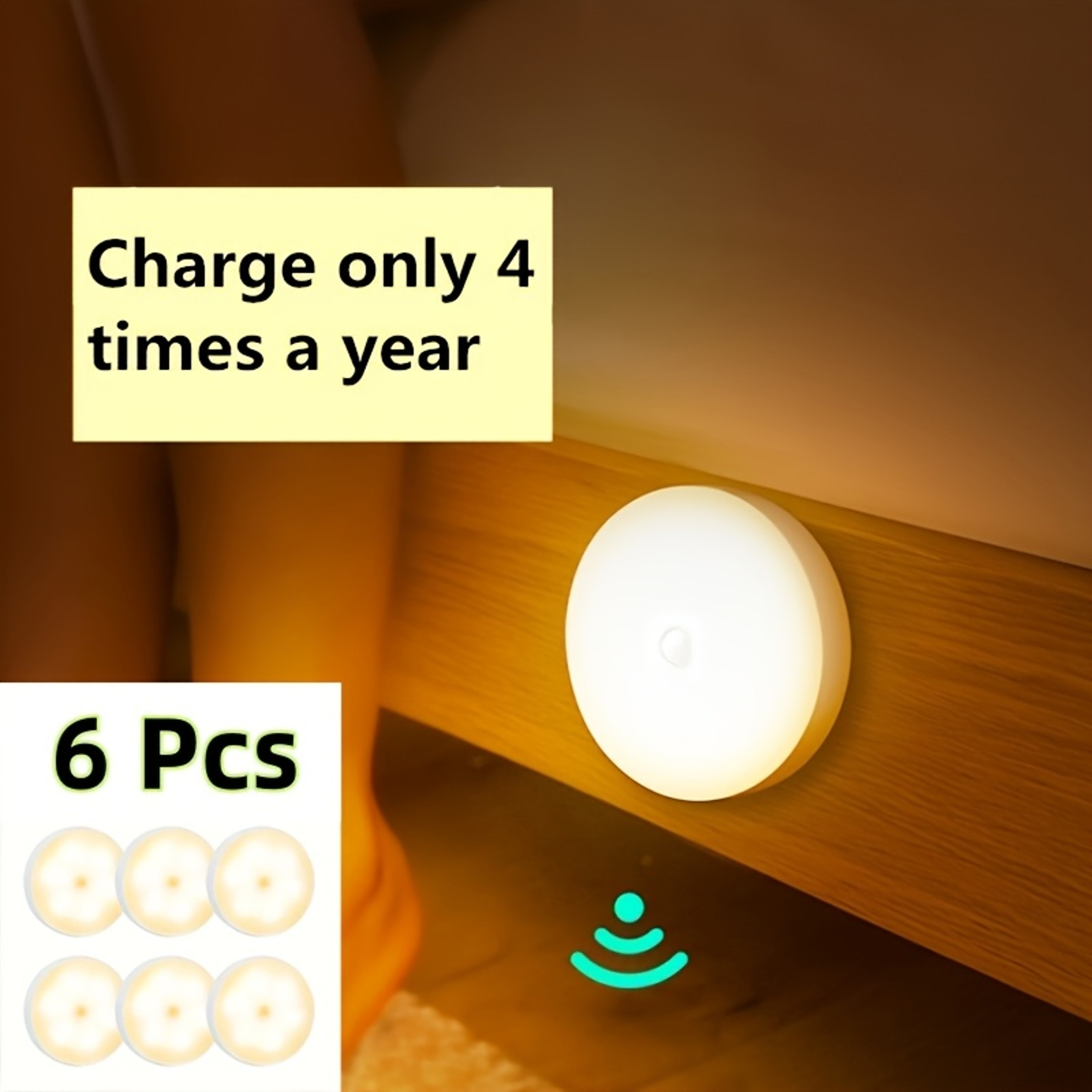Motion Sensor Night Lights Wireless LED Night Lights For Stairs Closets Hallways And Bedrooms 5
