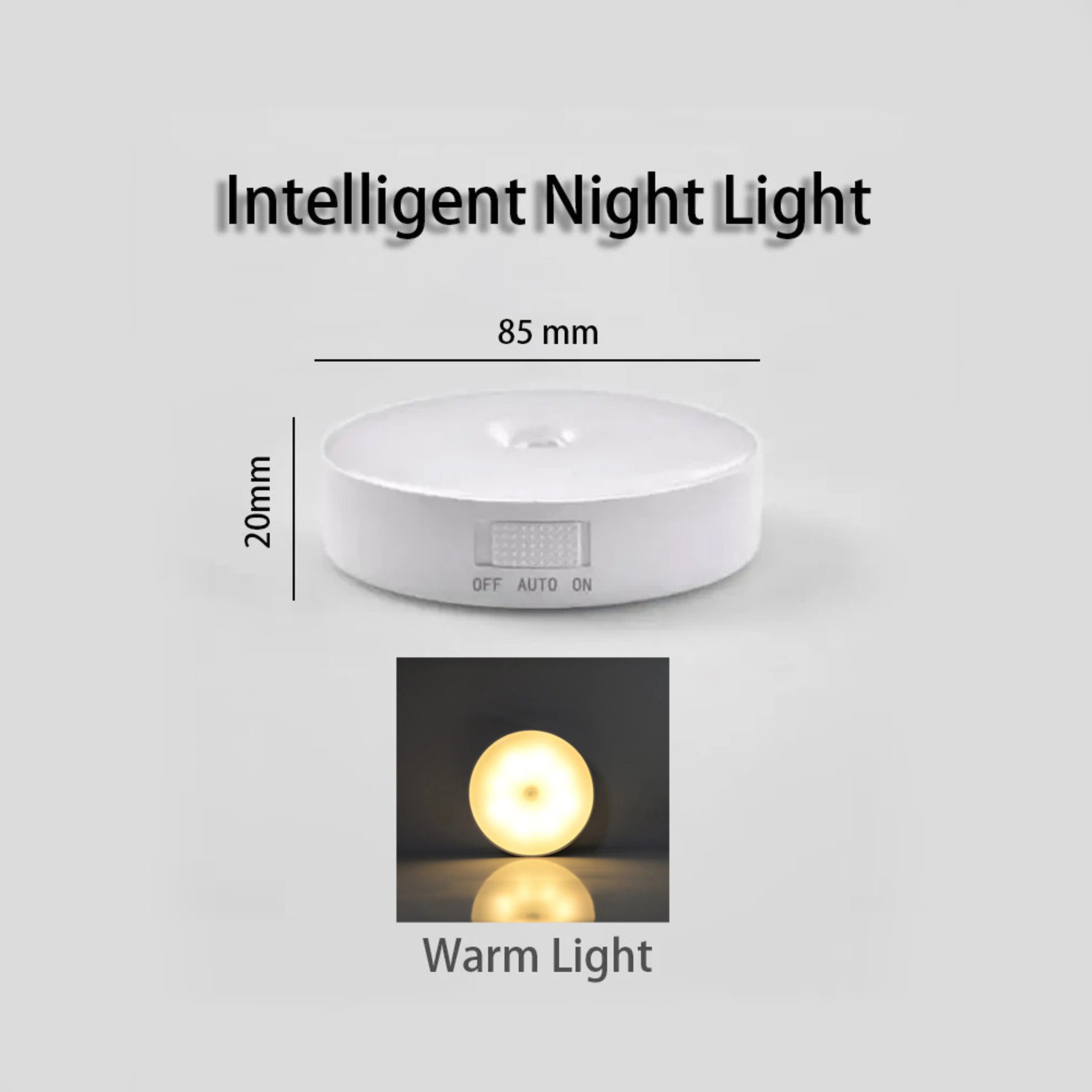 Motion Sensor Night Lights USB Rechargeable Wireless Closet Lights For Cabinets Wardrobes And Stair 3