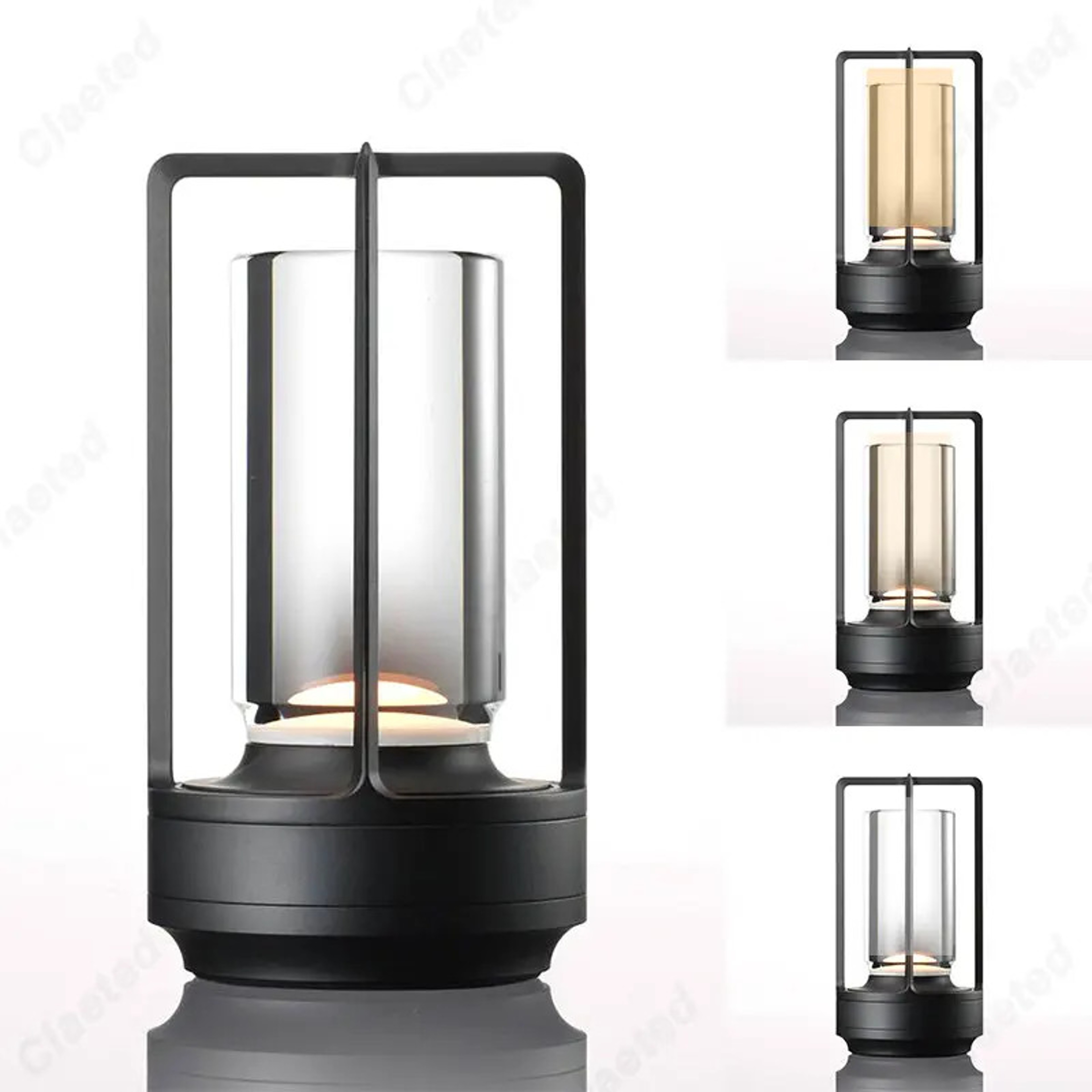 Rechargeable Wireless Table Lamp LED Touch Sensor Lamp Portable Dimmable Ambient Night Light 6