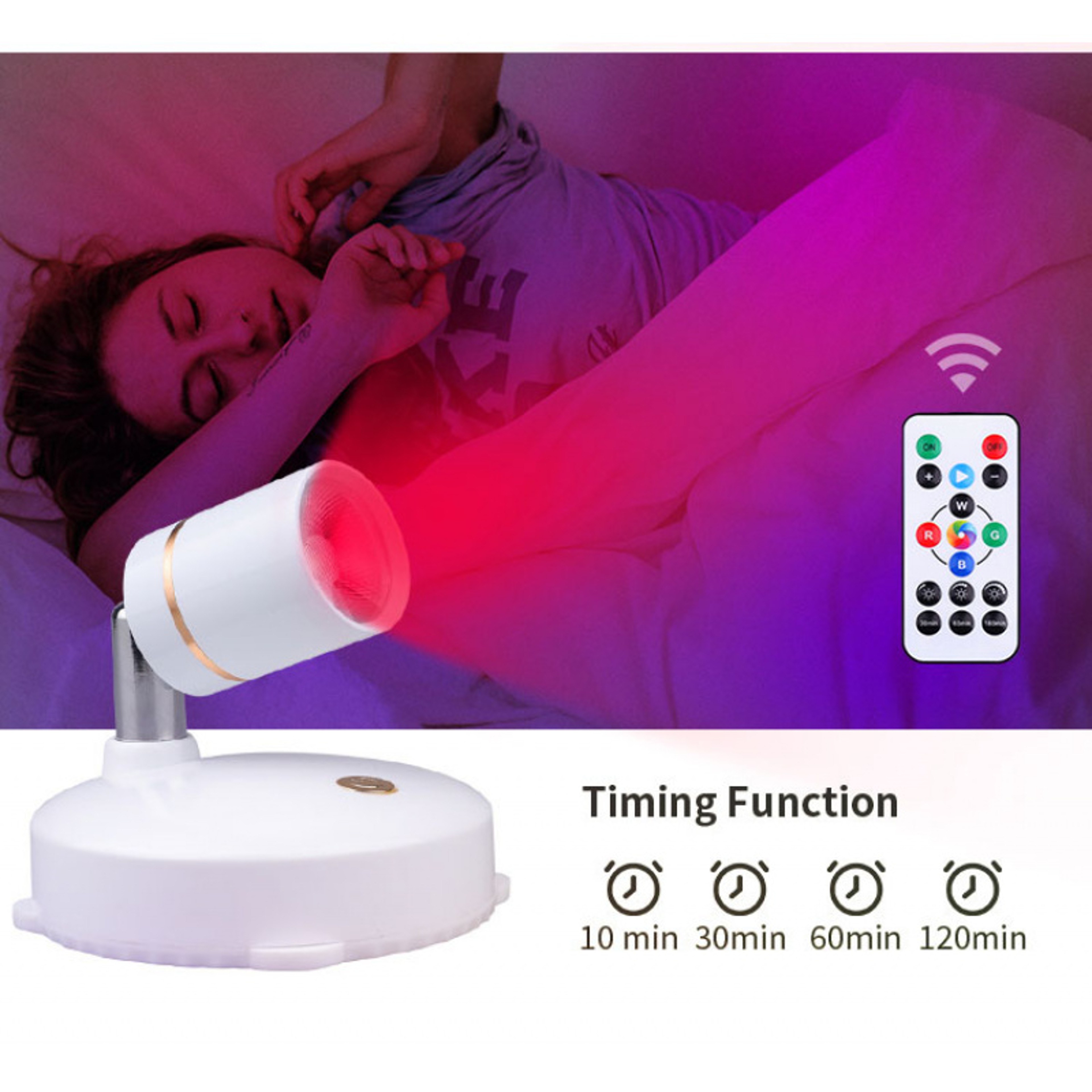 Wireless LED Spotlight Battery Powered RGB Accent Light with Remote for Wall Art Home Decor – view 4