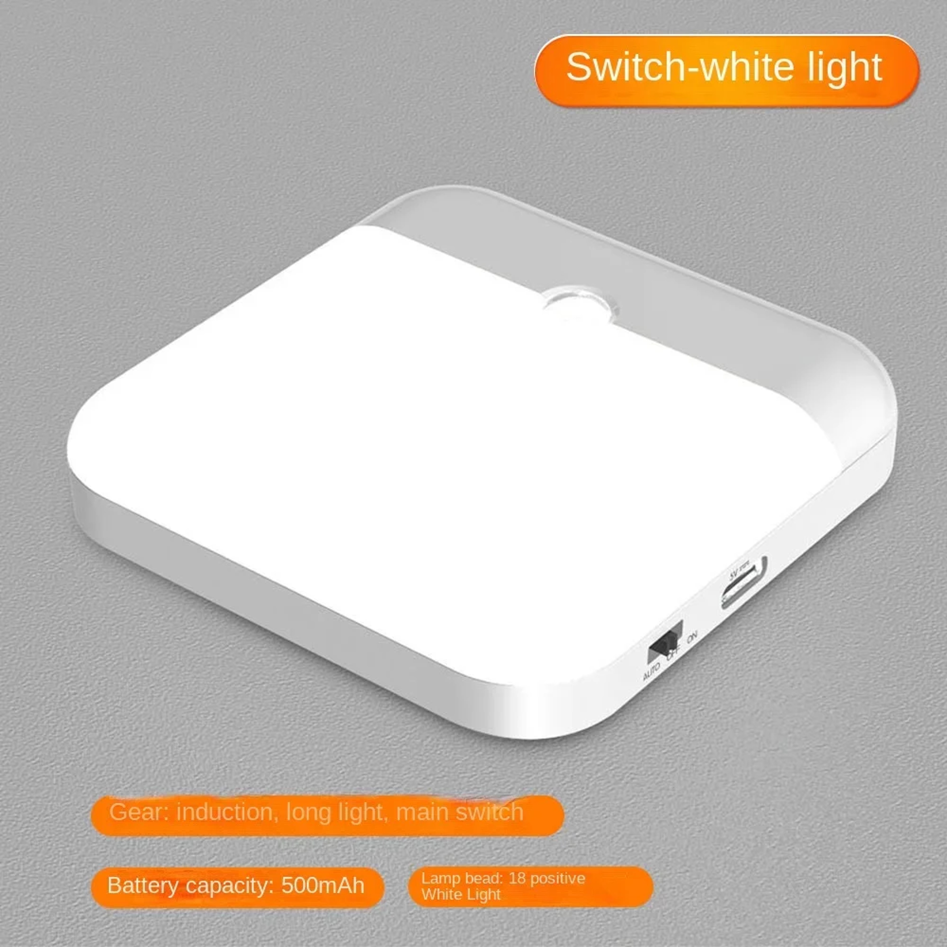 Rechargeable Motion Sensor Light USB LED Closet Light For Kitchen Closet Hallway Bedroom 5