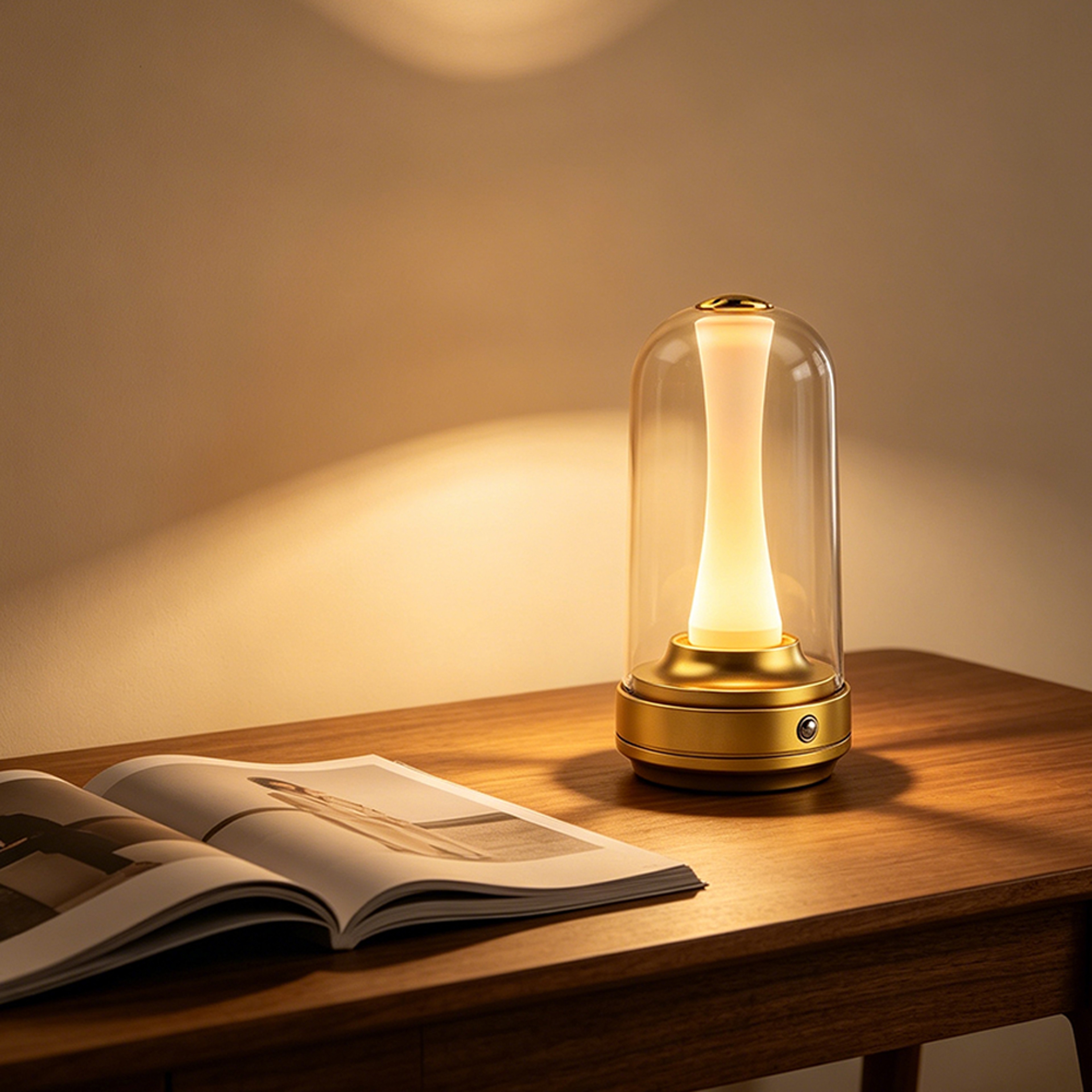 LumiGlow Rechargeable Bedside Lamp Touch Dimmable Waterproof Mood Light 0