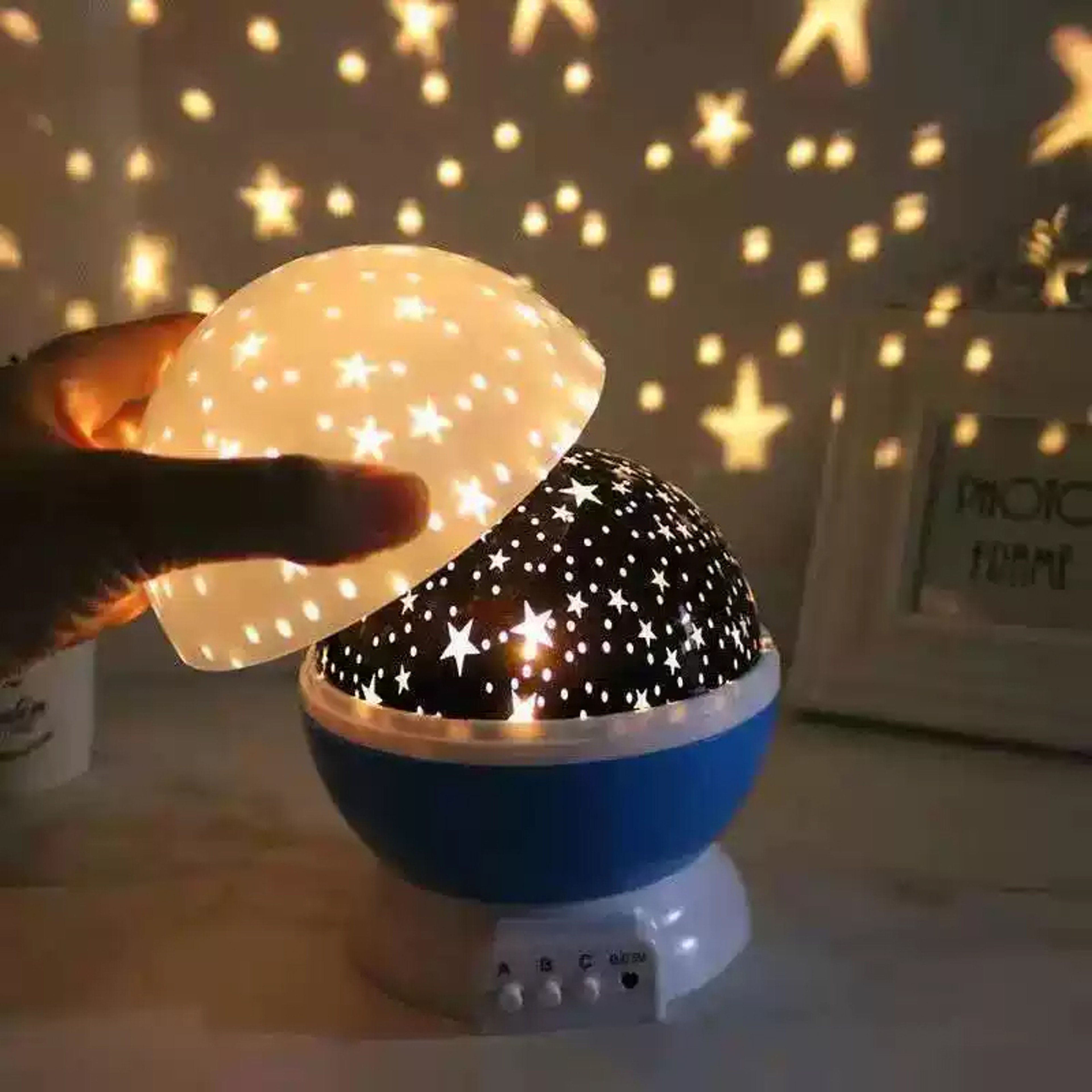 DreamGlow Star Projector Galaxy Projector Night Light With Rotating Moon And Stars For Kids Bedroom 6
