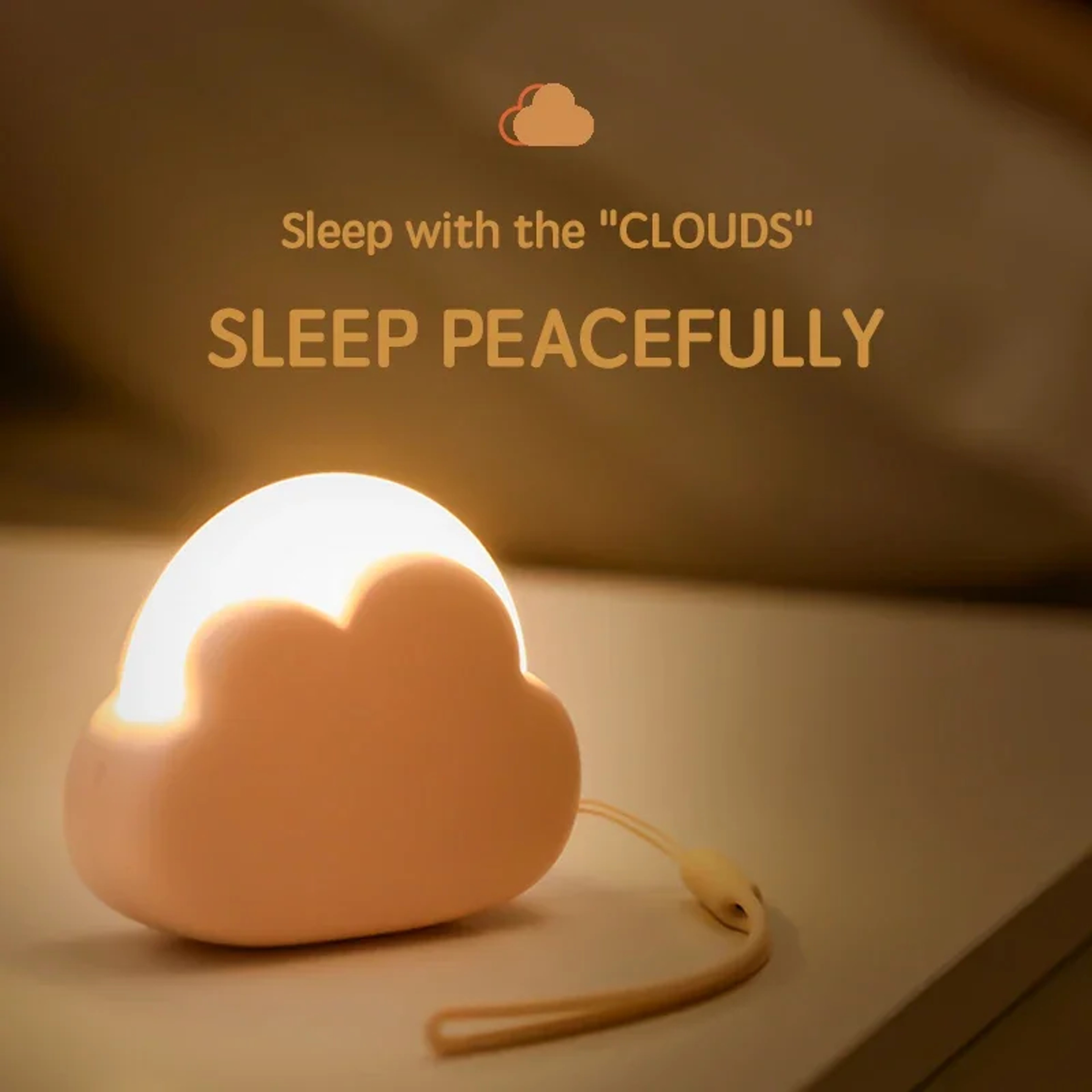 Cloud Night Light USB Rechargeable Kids Bedside Lamp For Baby Nursery Bedroom 3