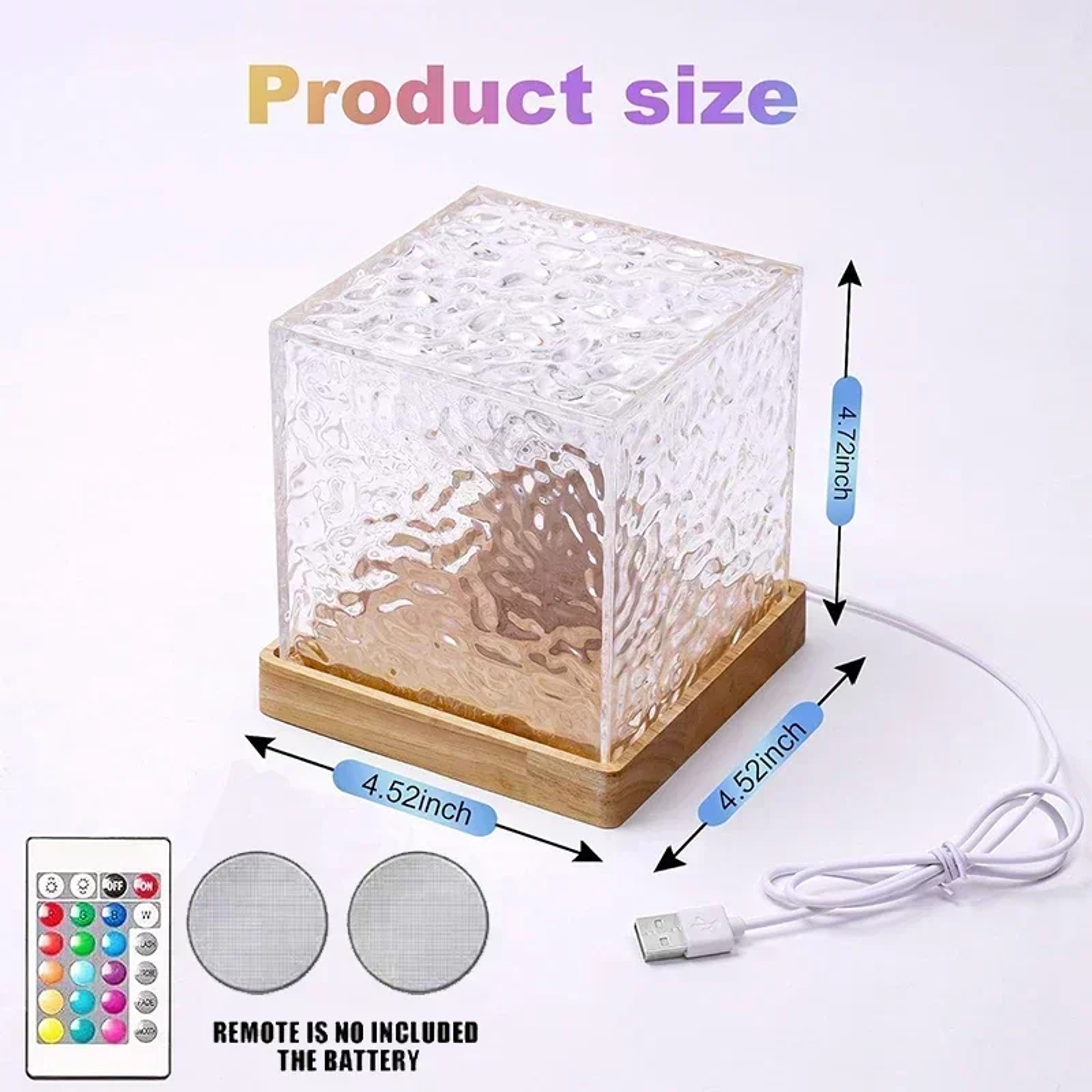 Ocean Wave Projector Light 16 Color Aurora Projector Light RGB Water Ripple Mood Lamp 4