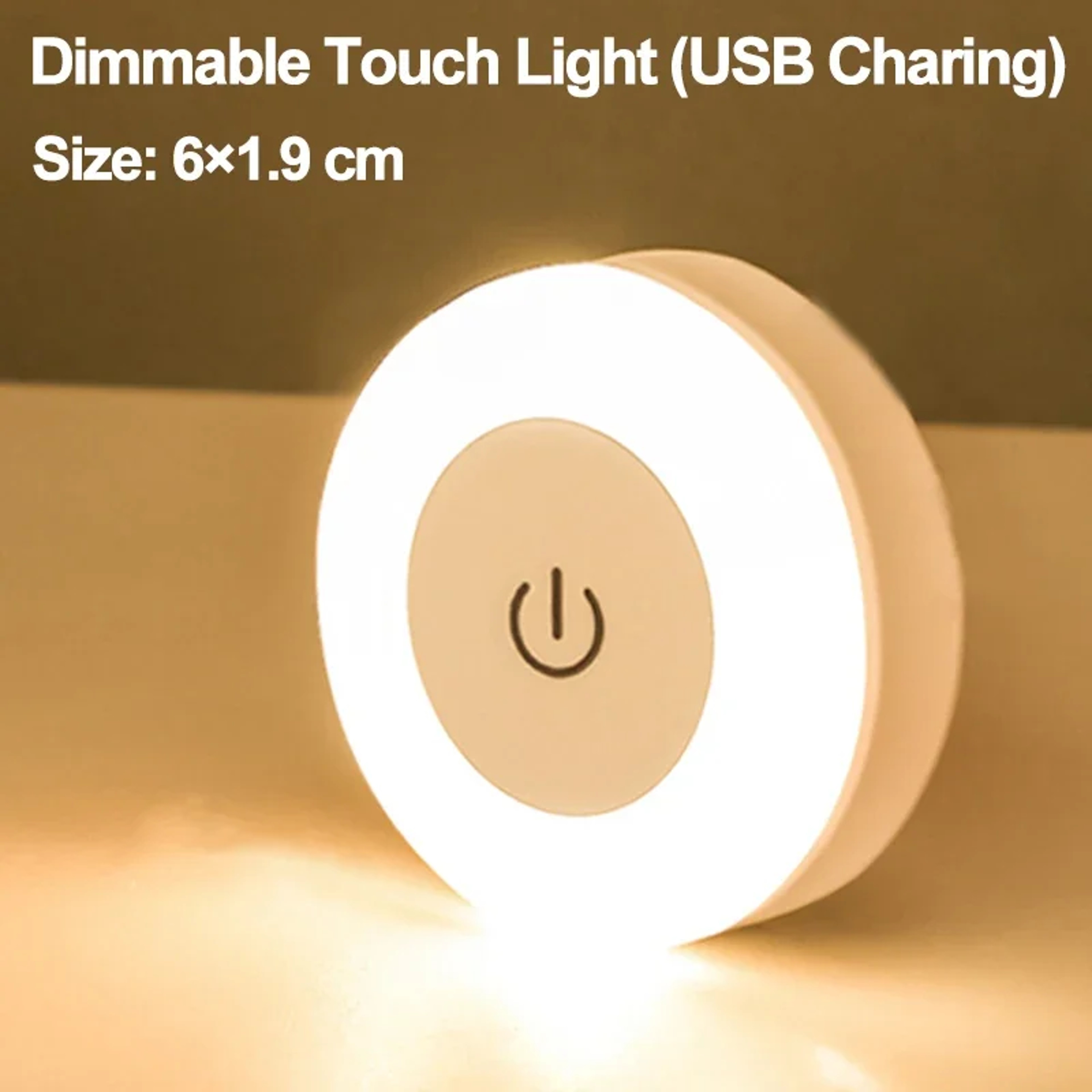 Portable USB Rechargeable Night Light Magnetic Touch Sensor LED Lamp For Bedroom Kitchen Wardrobe 6