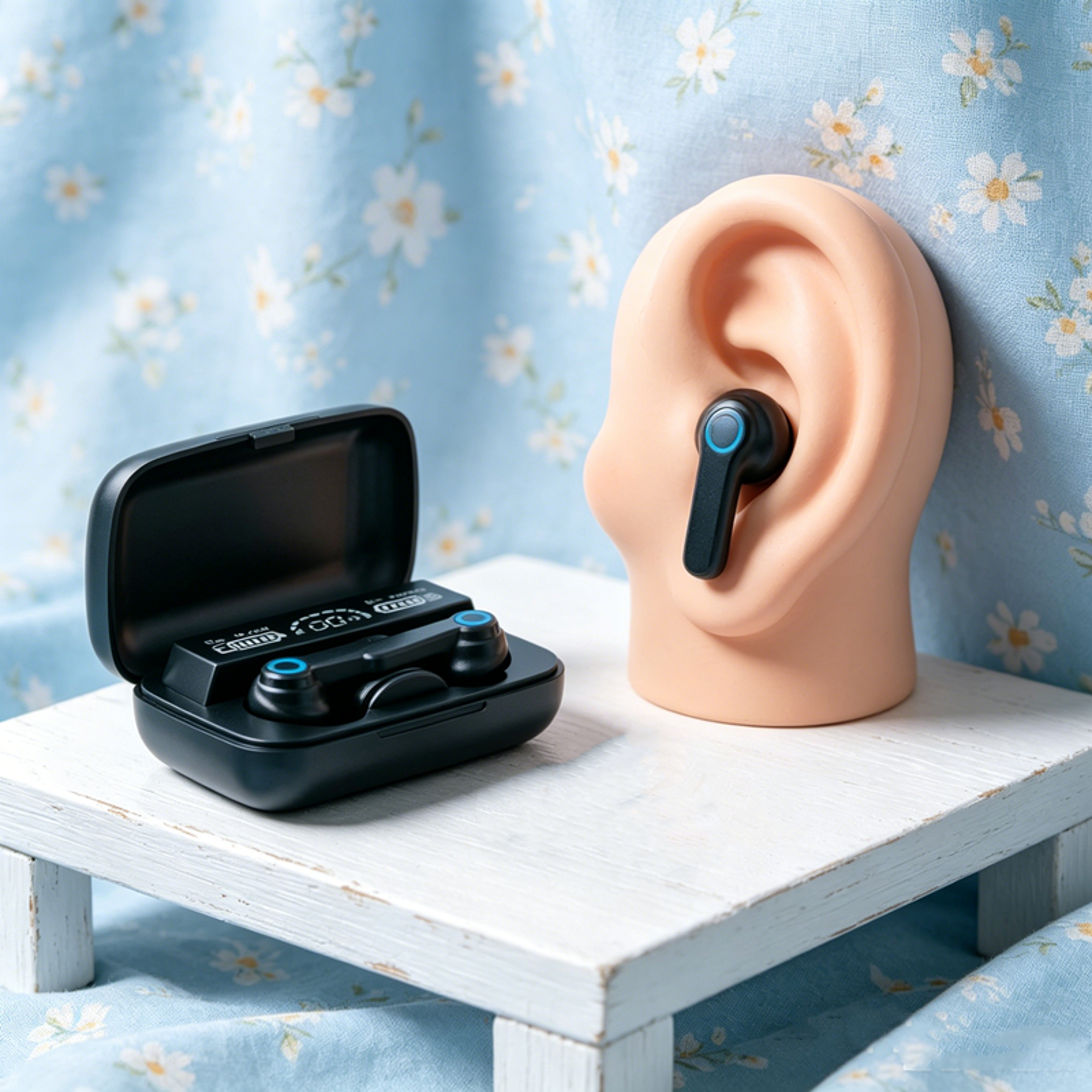 Bluetooth 5.3 Earbuds Wireless Earbuds with LED Display Charging Case IPX7 Waterproof Touch Control – view 1