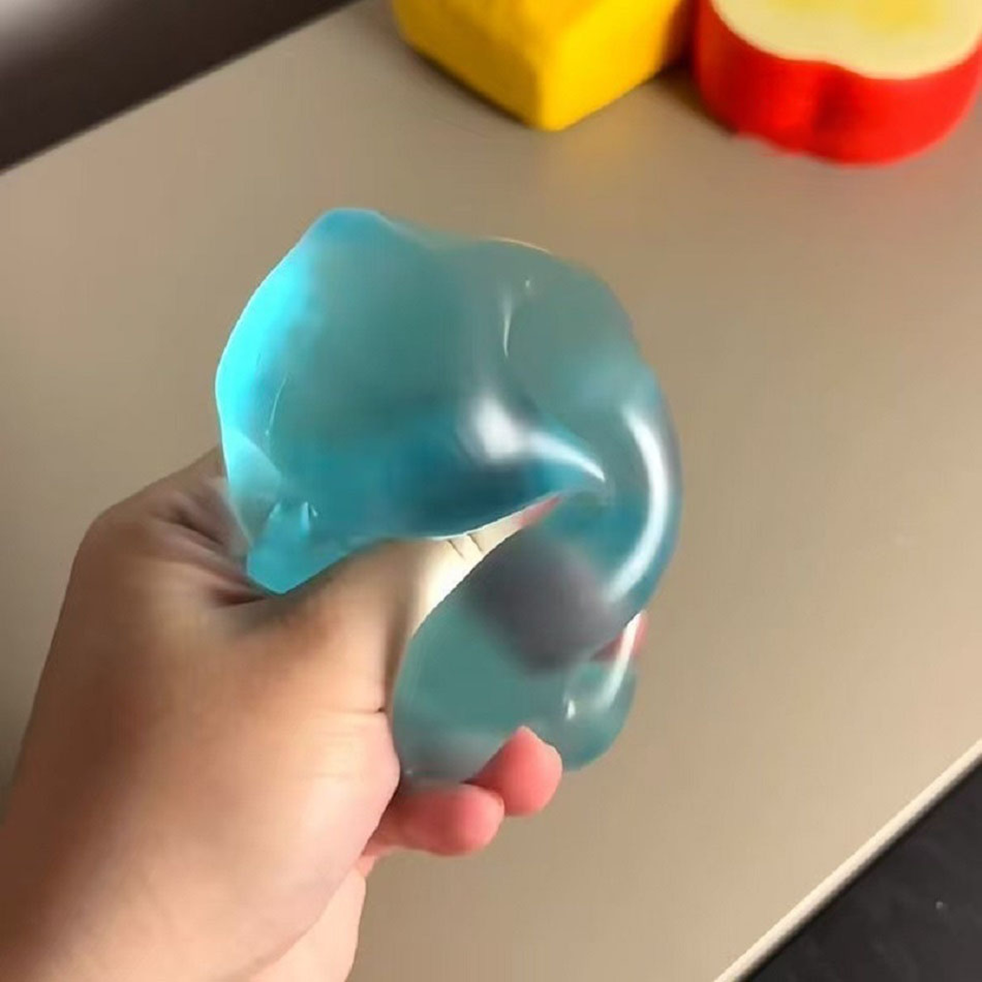 Slow Rebound Stress Ball Green Apple Fidget Toy Soft Sensory Toy For Kids And Adults 3