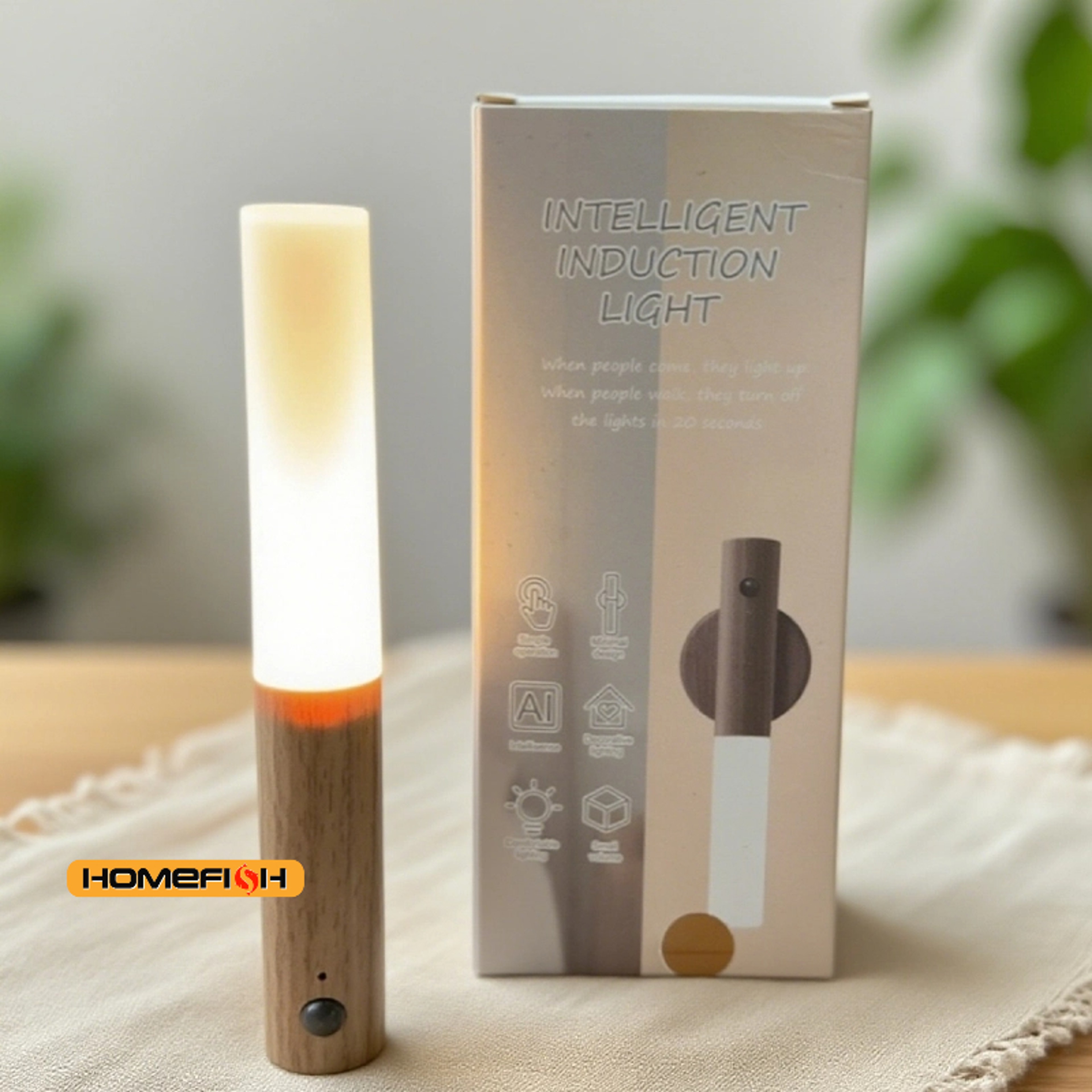 Smart Motion Sensor Night Light Rechargeable LED Wall Light For Hallway Closet Cabinet 5