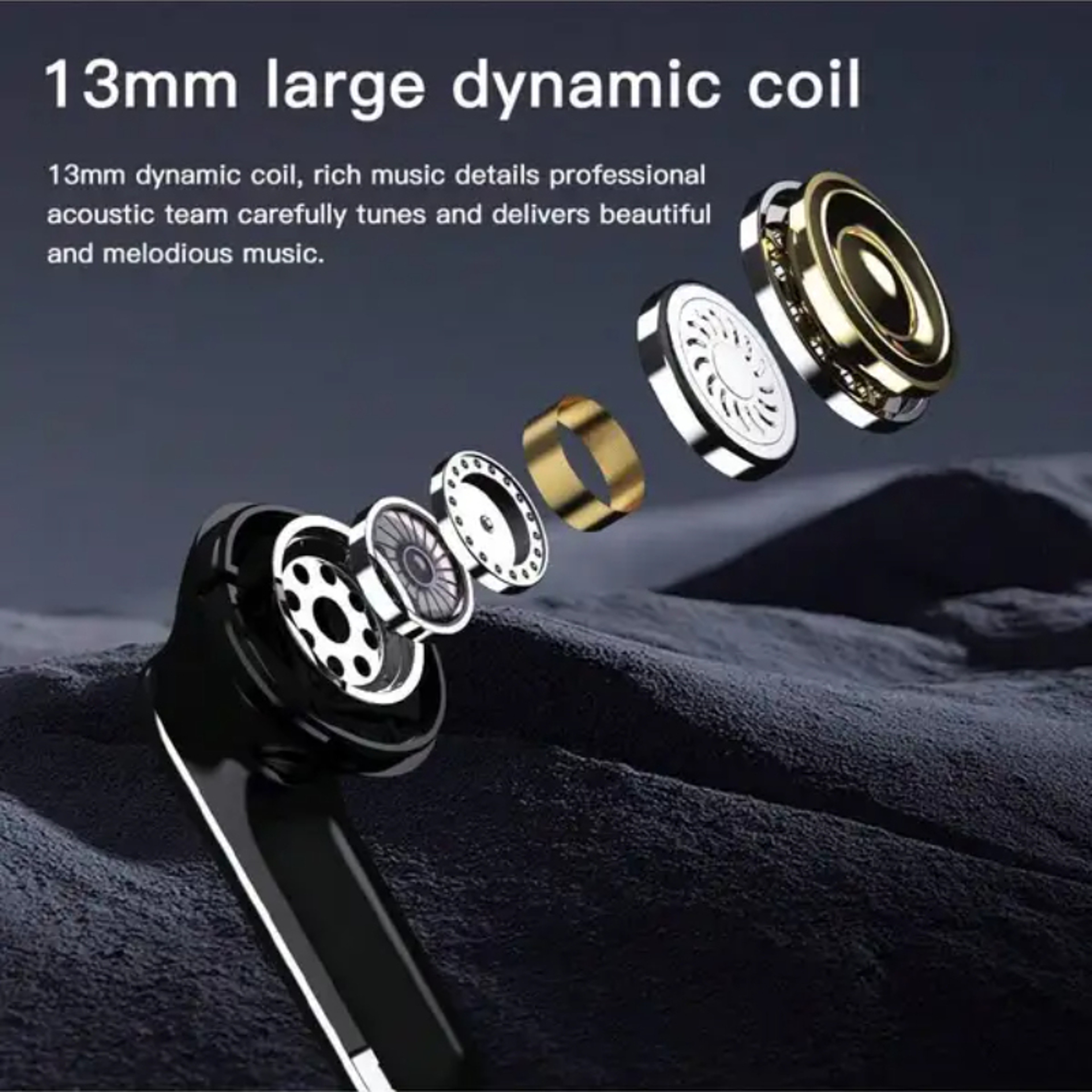 Wireless Bluetooth 5.3 Noise Cancelling Earbuds with Wireless Charging HiFi Stereo Sound – view 2