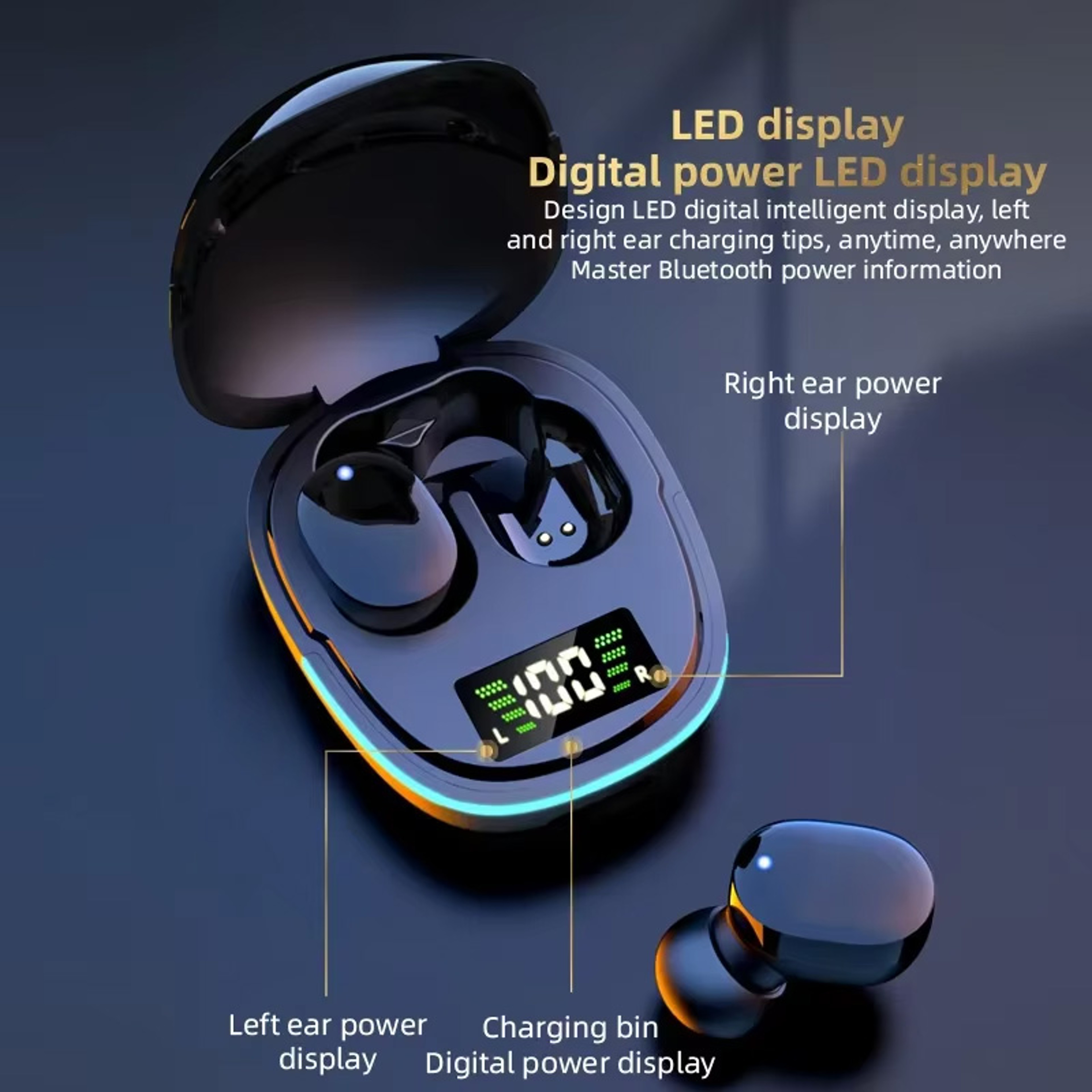 G9S Bluetooth 51 Earbuds With LED Power Display Low Latency Wireless Gaming  Sports Headphones 2