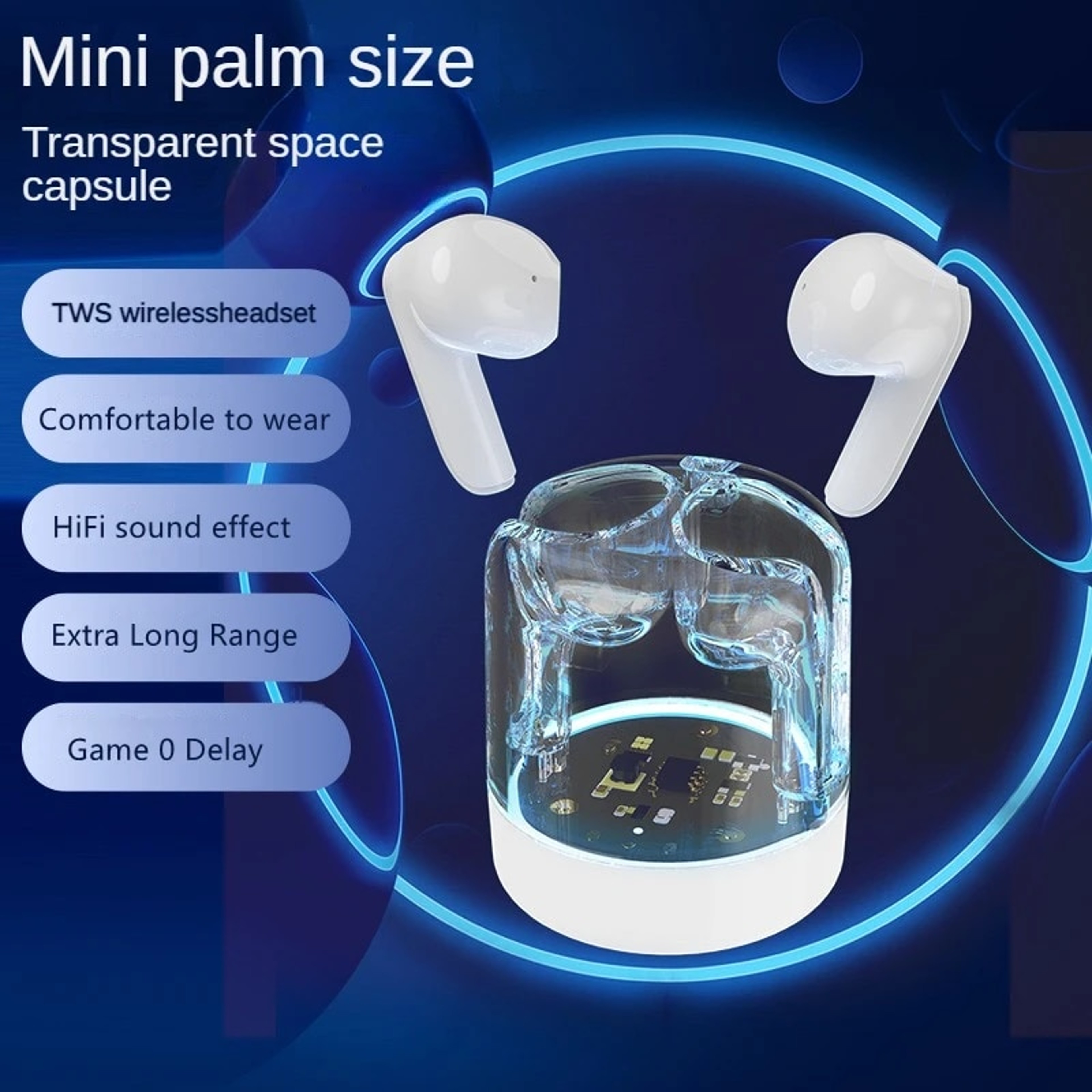 ClearVoice TWS Wireless Earbuds Bluetooth Headphones for Crystal Clear Calls – view 3