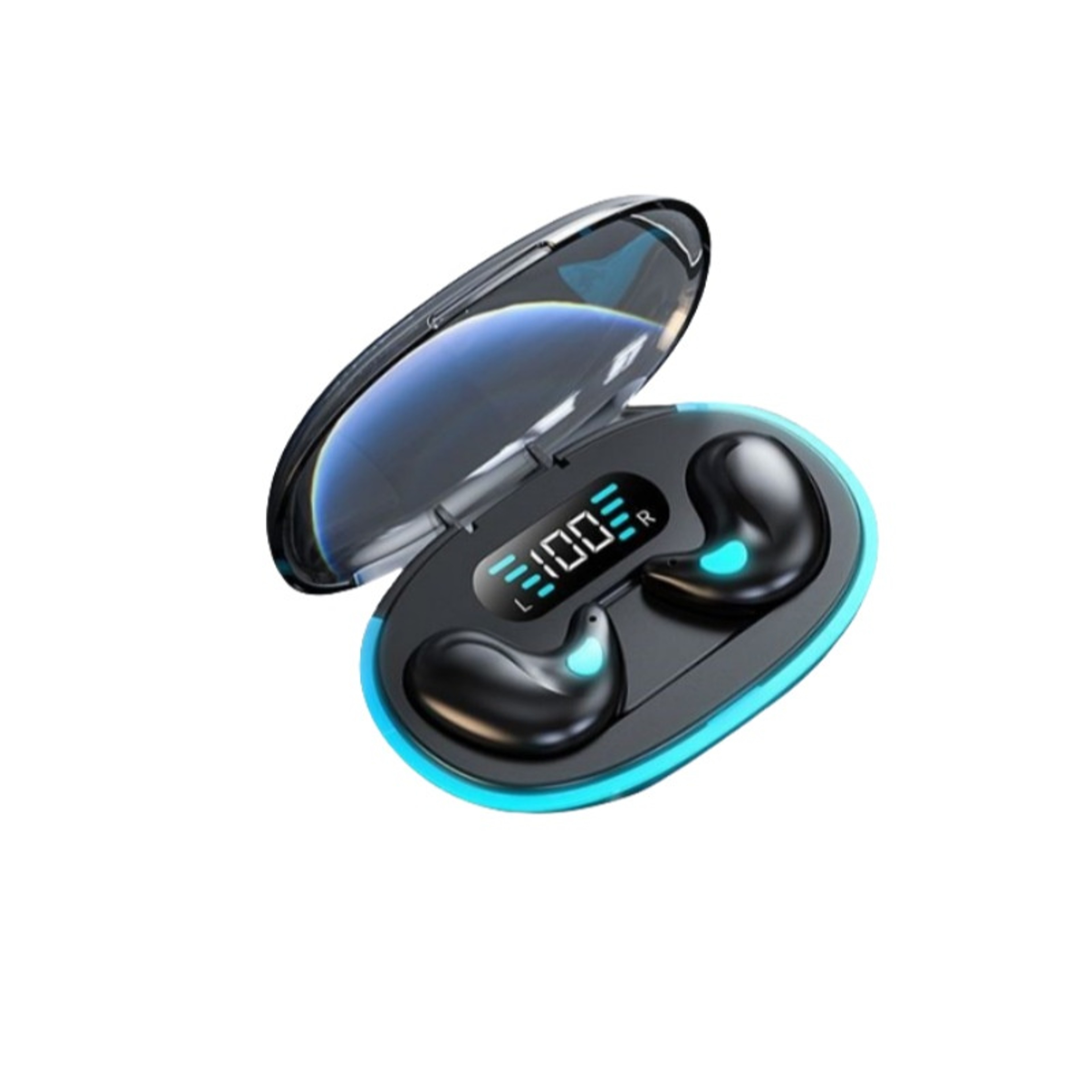 DreamLite Sleep Earbuds Ultra Flat Bluetooth Sleep Headphones With Glow Case  Digital Display 6