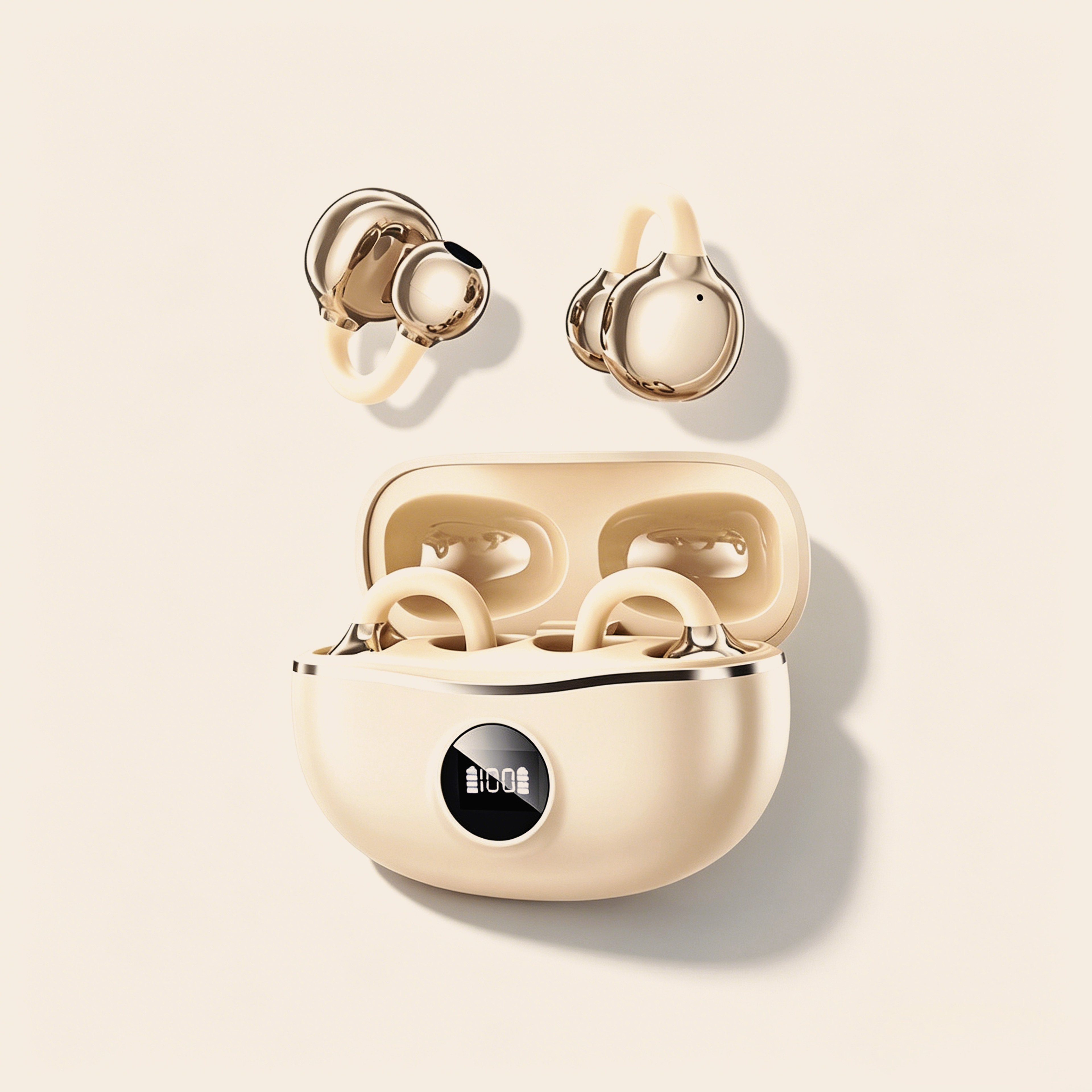Open Ear Bluetooth Headphones Wireless Clip Earbuds With Bluetooth 54 Noise Canceling Mic 0