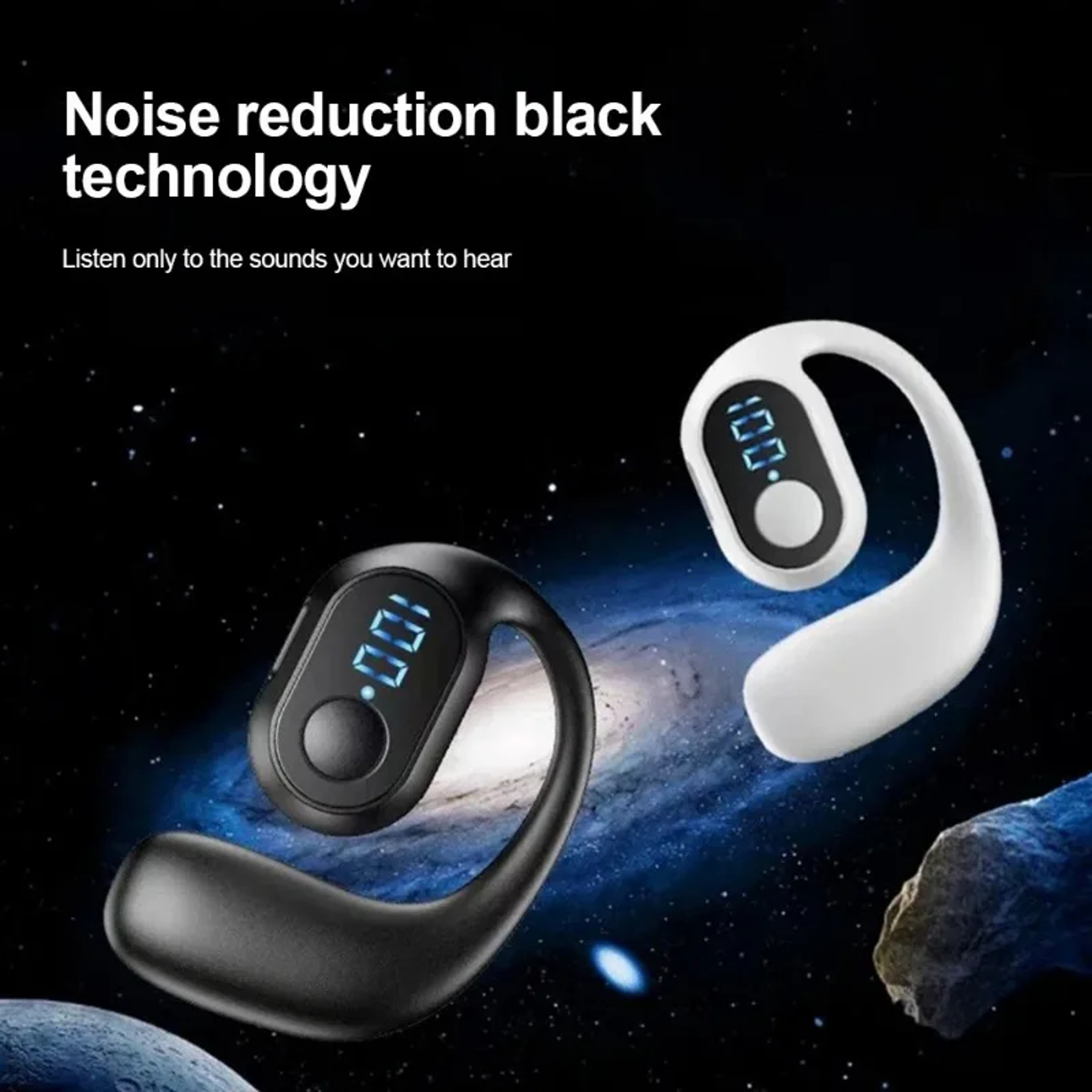 Bluetooth 53 Wireless Ear Hook Headphones Waterproof HiFi Noise Reduction Earbuds 2