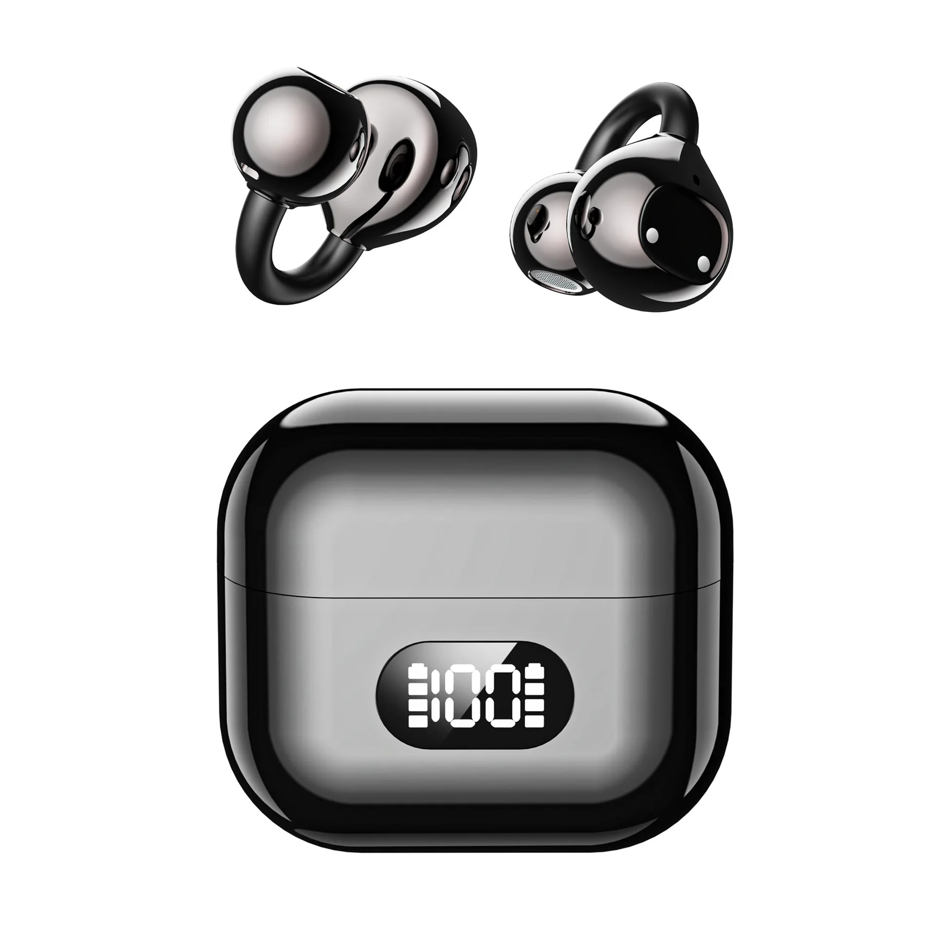 Open Ear Bluetooth Ear Clip Earbuds Wireless Sports Headphones With HD Calls  30H Battery 8