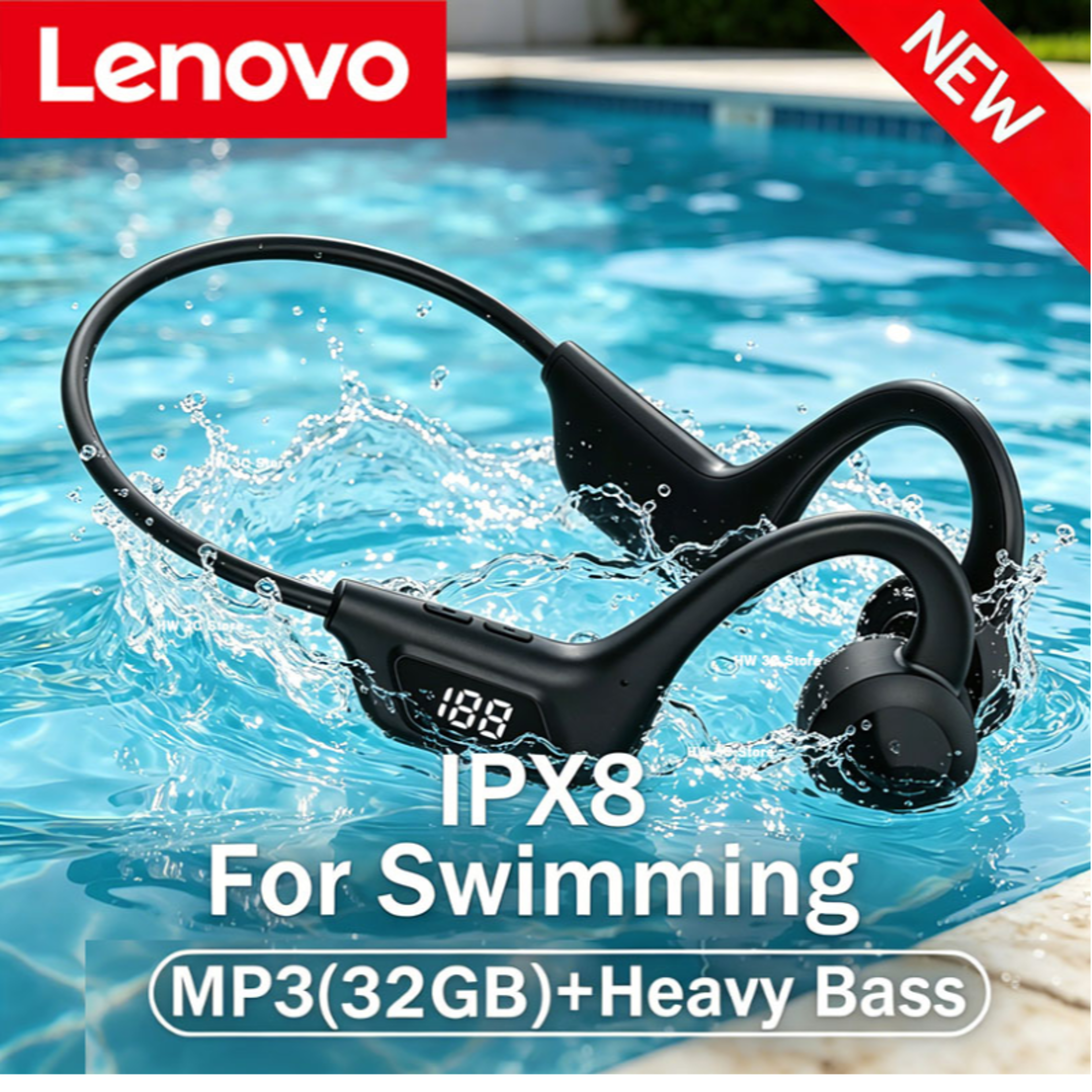 Bone Conduction Bluetooth Sports Headphones With Mic For Running Swimming  Outdoor Fitness 1