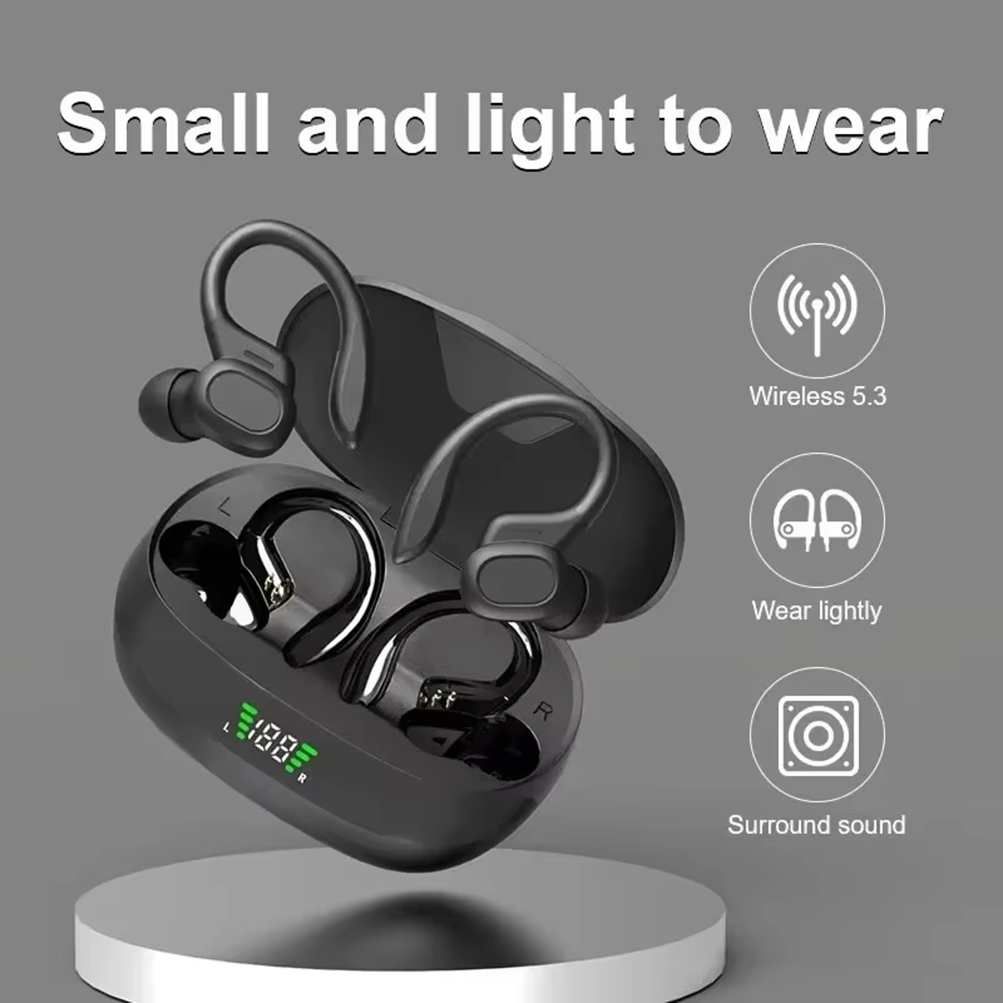 Wireless Bluetooth Earbuds With Noise Cancelling  LED Display For Sports And Everyday Use 1