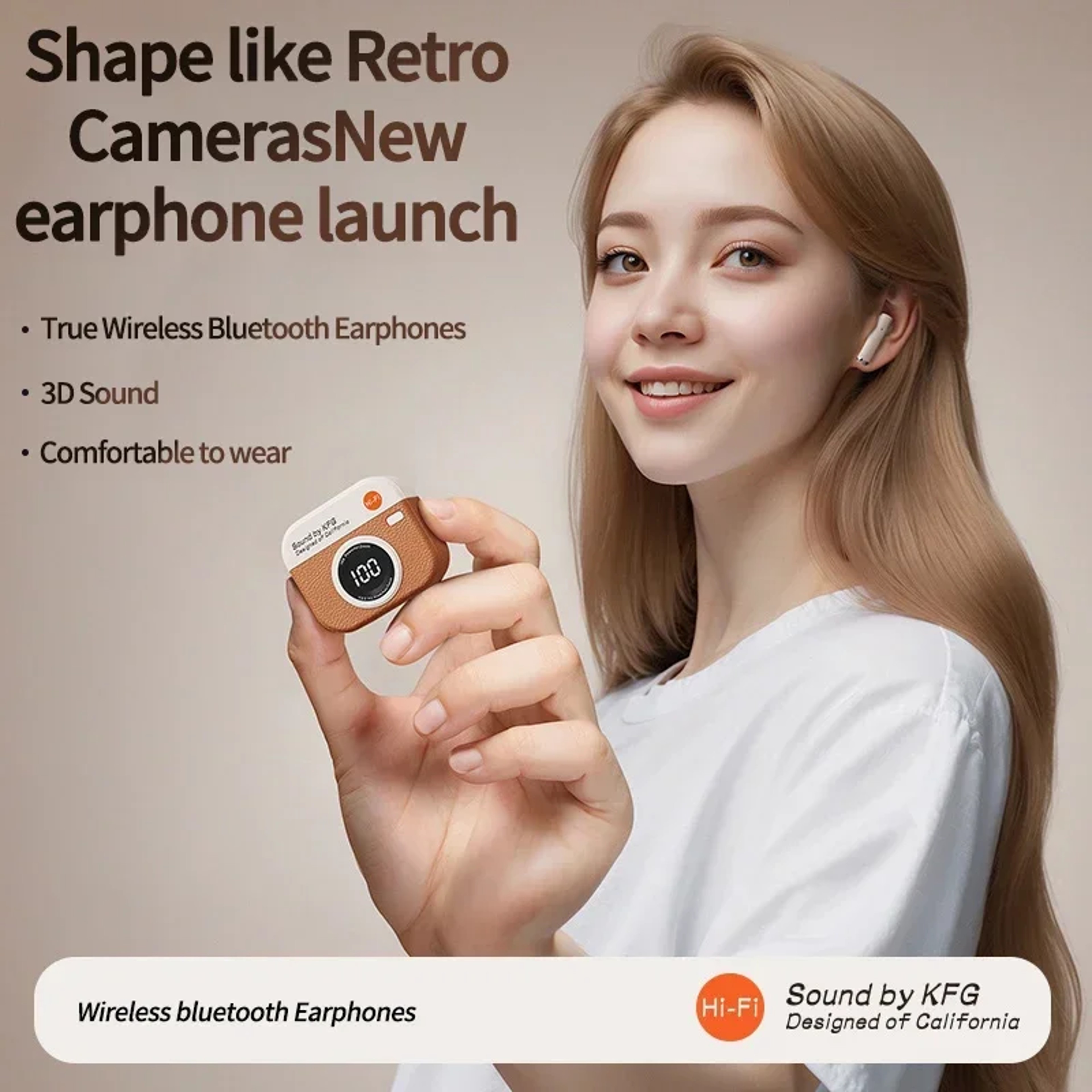 Q86 Bluetooth 5.3 Earbuds with LED Display, HiFi Sound & 24 Hour Wireless Sports Earbuds – view 4