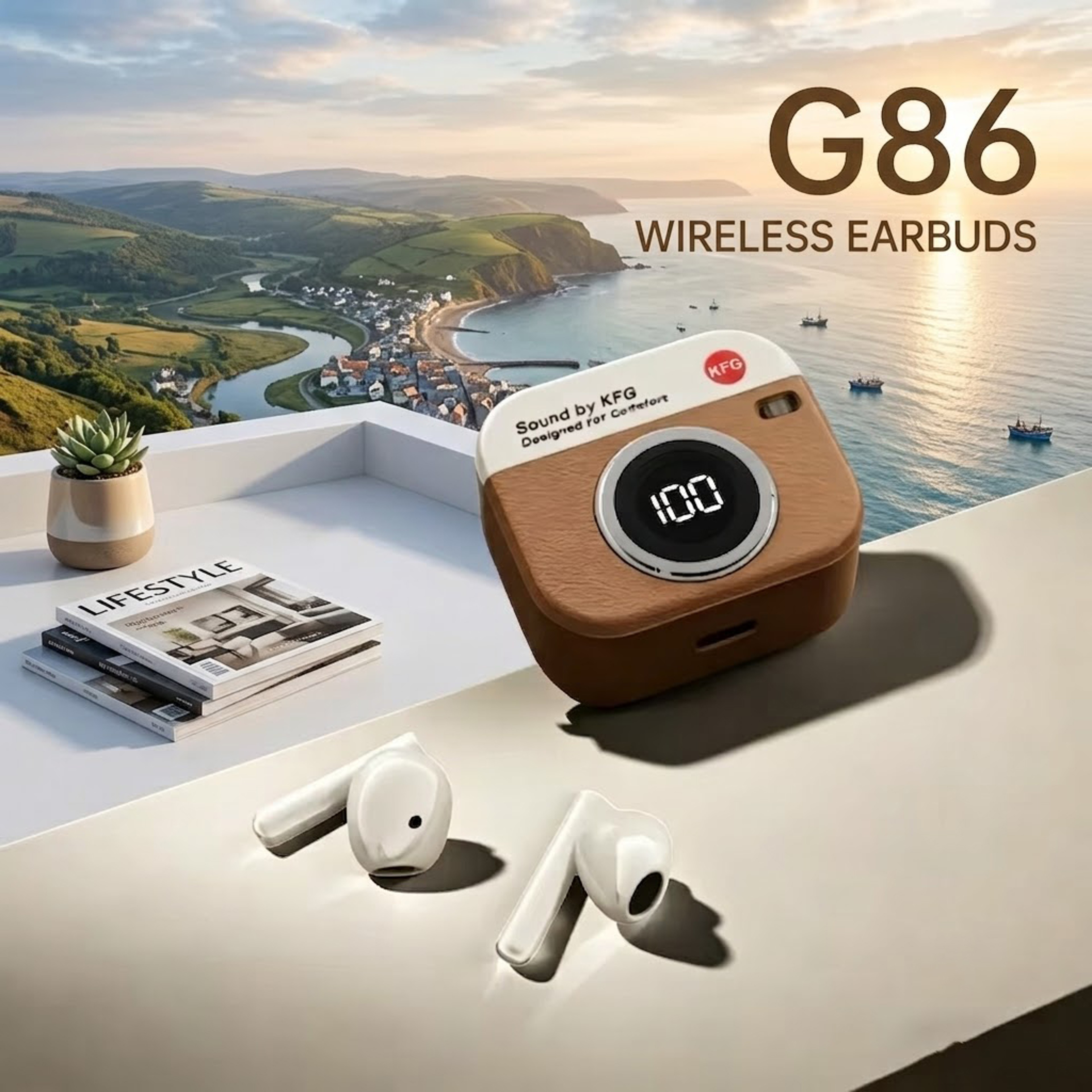 Q86 Bluetooth 53 Earbuds With LED Display HiFi Wireless Gaming  Waterproof Sports Headphones 1