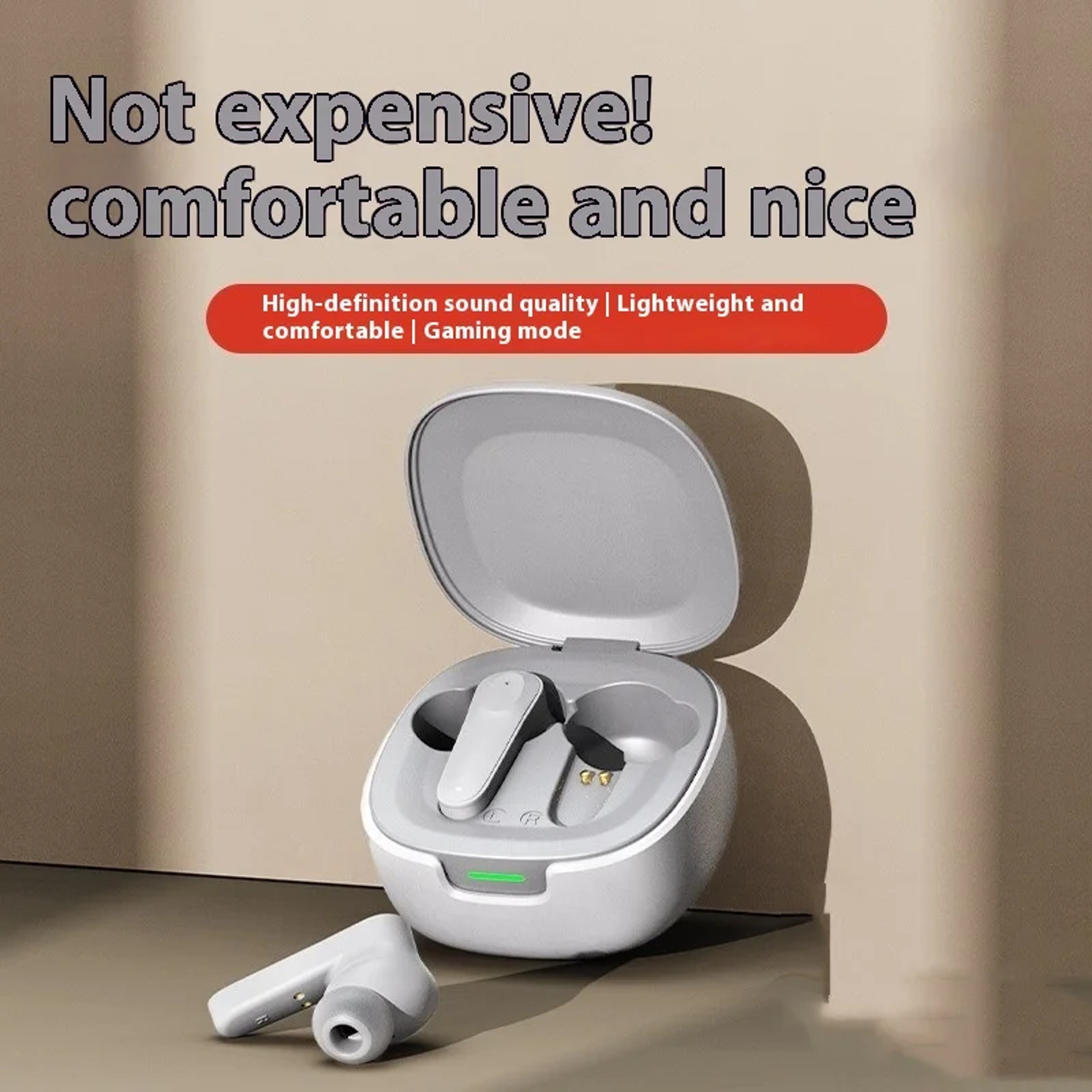 HD Bluetooth Earbuds True Wireless Earphones With HD Calls Stereo Sound  Built In Mic 5