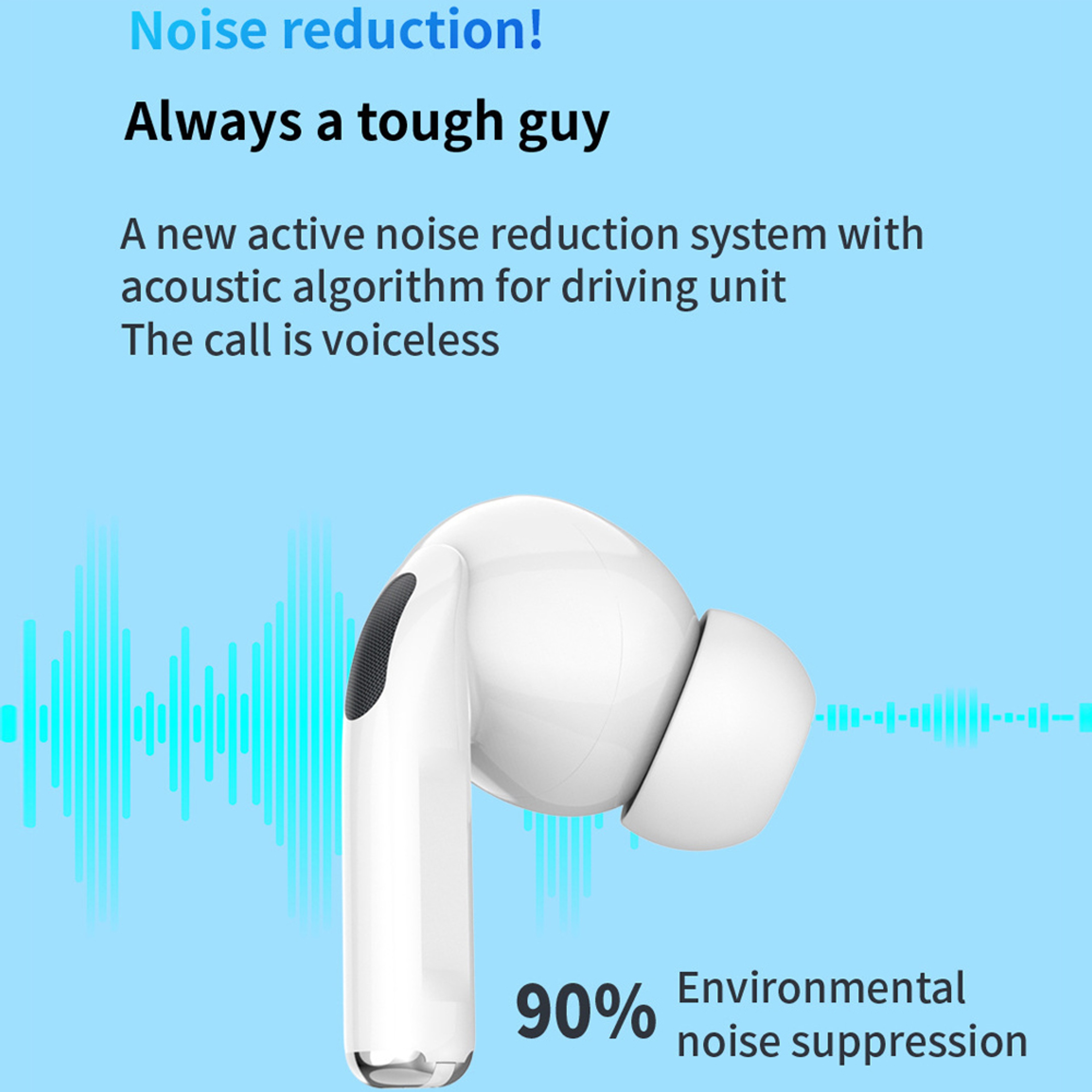 AirS Pro Wireless Bluetooth Earbuds with HiFi Sound, Noise Reduction & Touch Control – view 3
