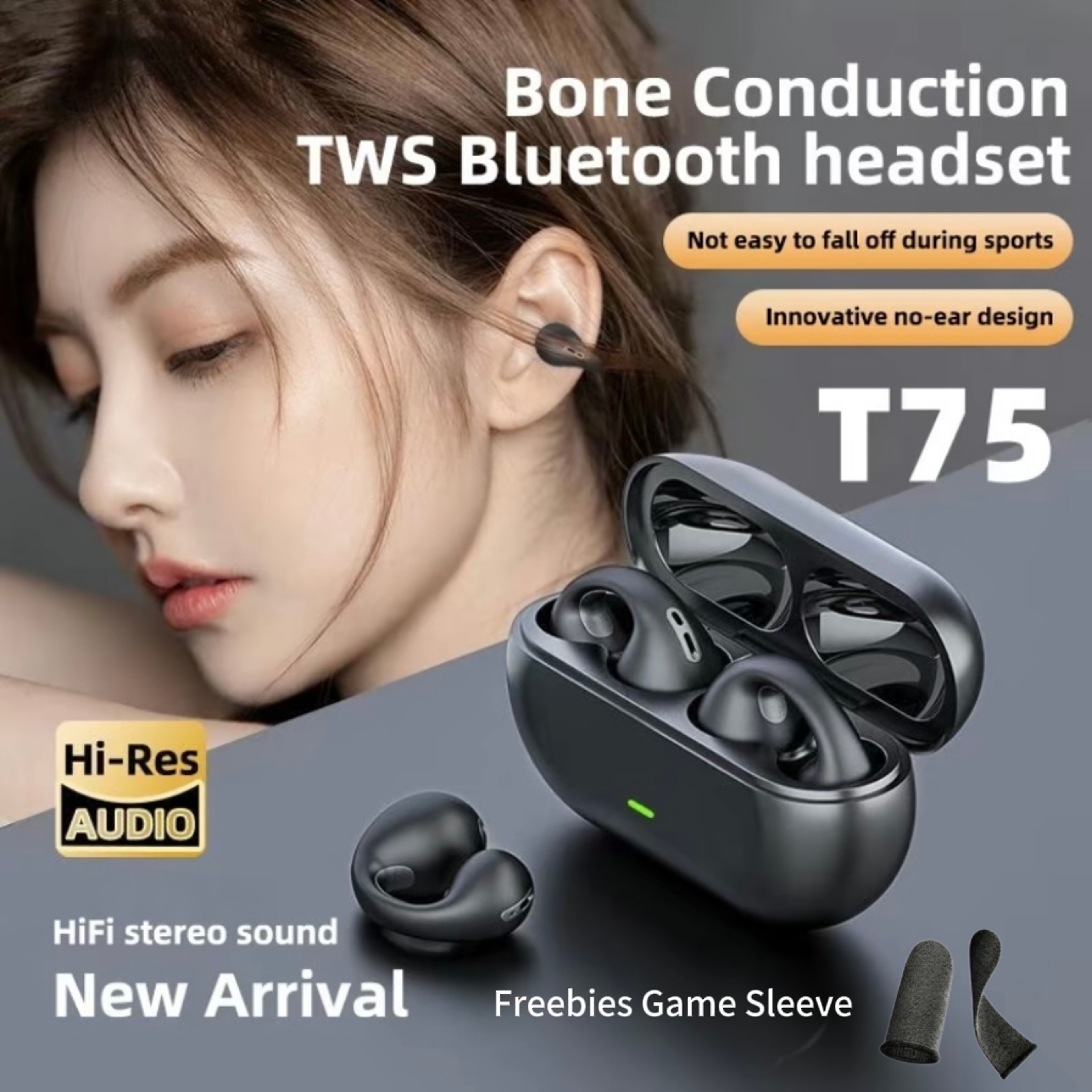 Open Ear Bluetooth Earbuds Bluetooth 53 Ear Clip Headphones For Sports  HD Calls 2