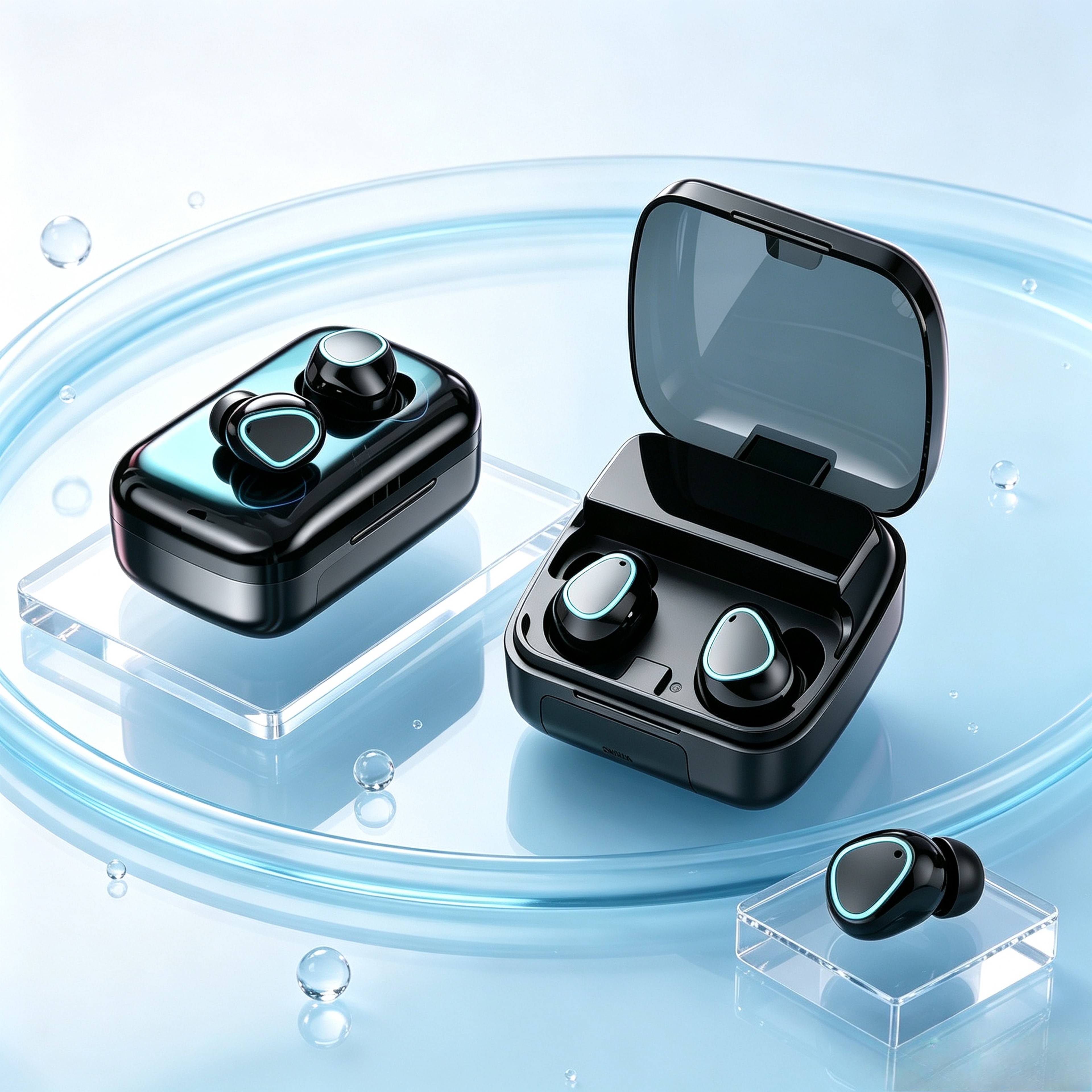 M10 Bluetooth Earbuds With LED Display Charging Case Waterproof Wireless Gaming Headset 0