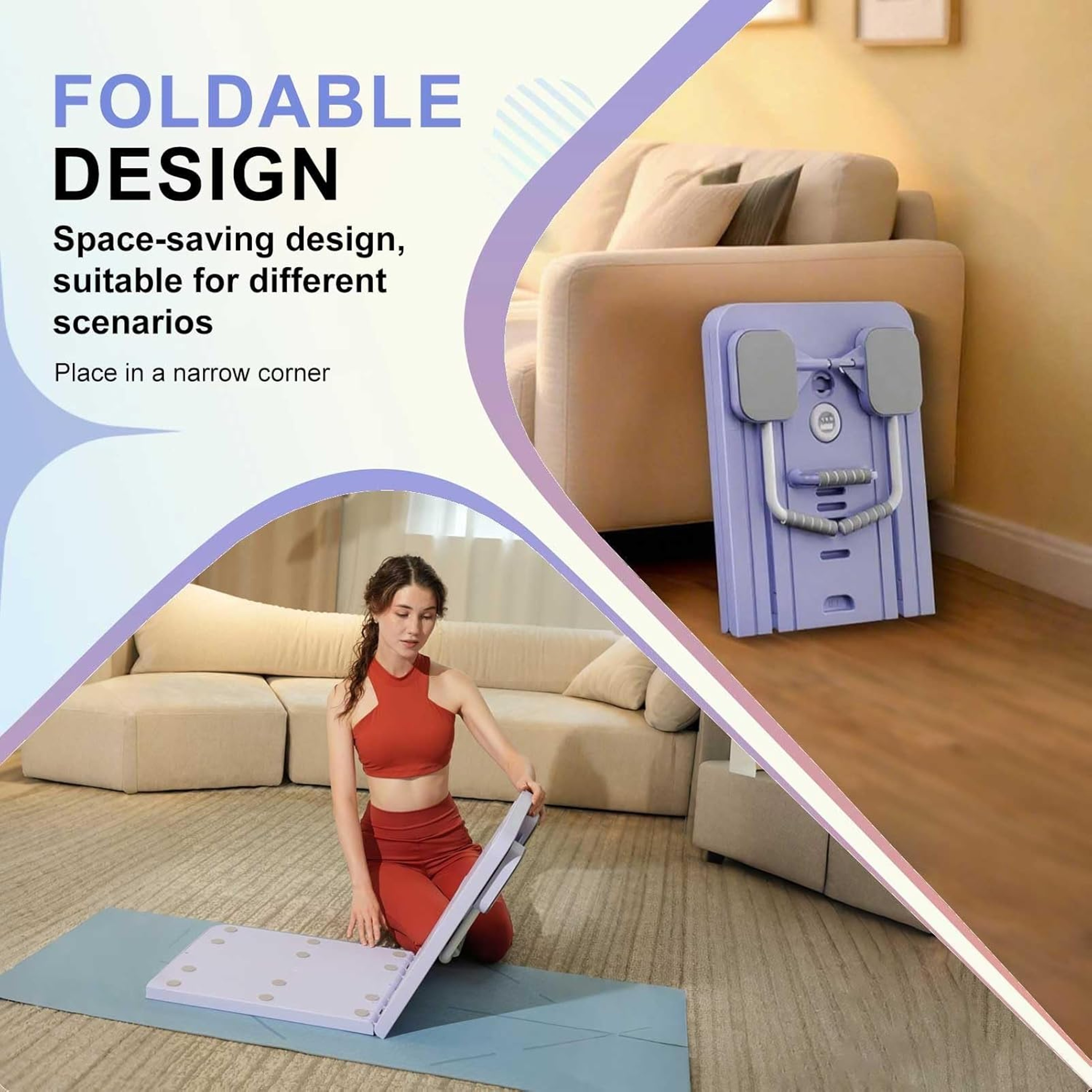 CoreFlex Pilates Board With Resistance Bands For Full Body Home Gym Workout 4