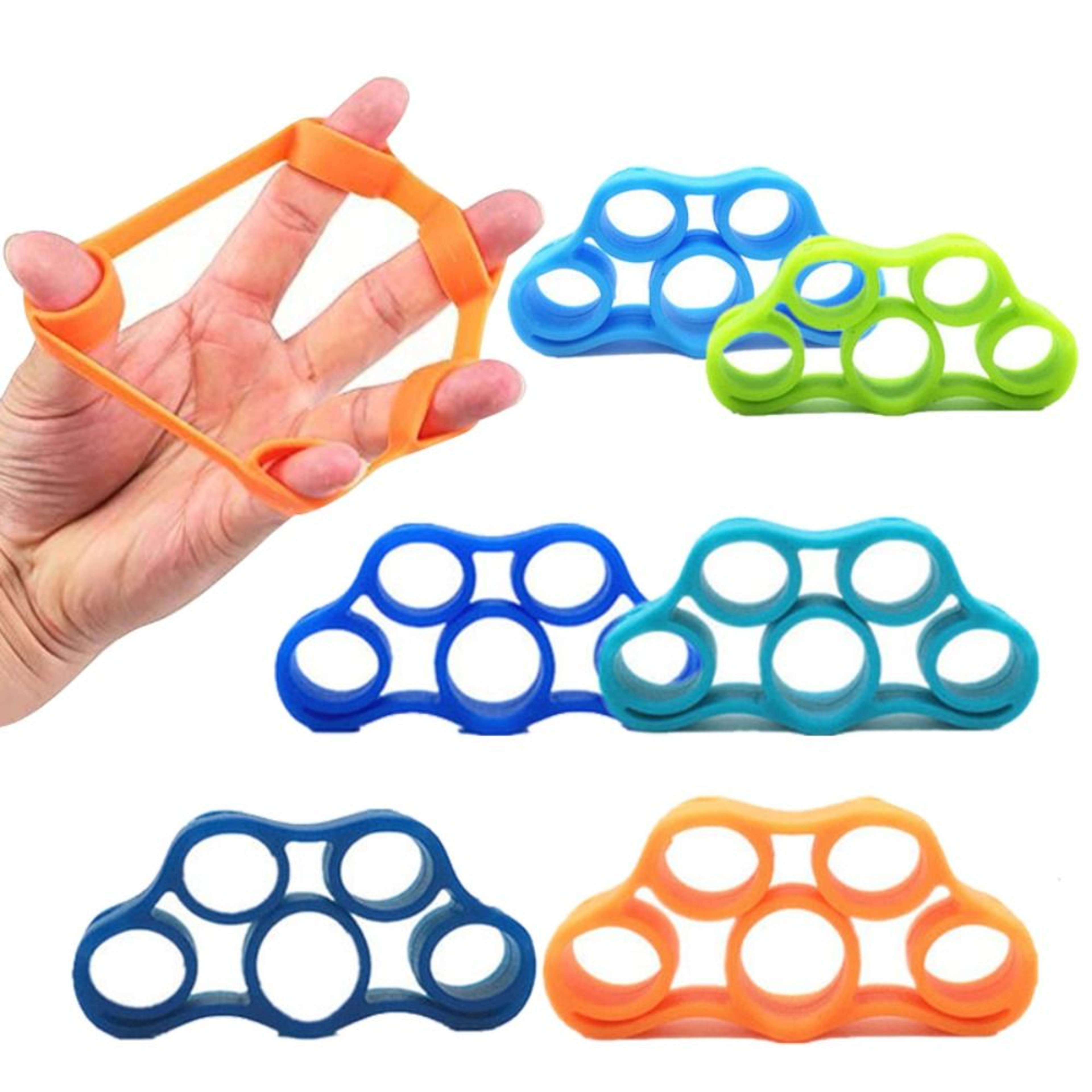 FlexGrip Finger Exerciser Hand Grip Strengthener Resistance Trainer 0