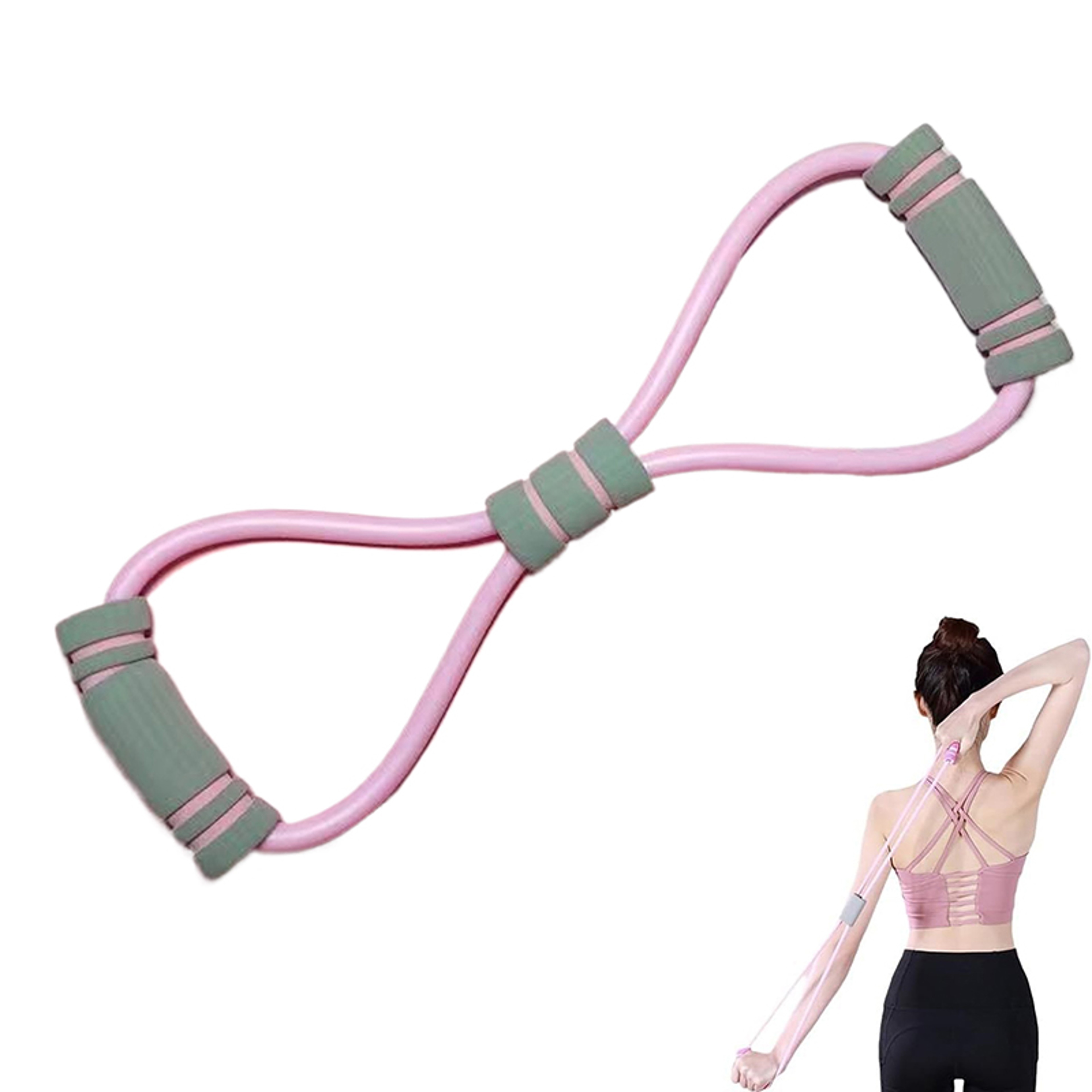 Figure 8 Resistance Band With Handles For Full Body Strength  Chest Training 6