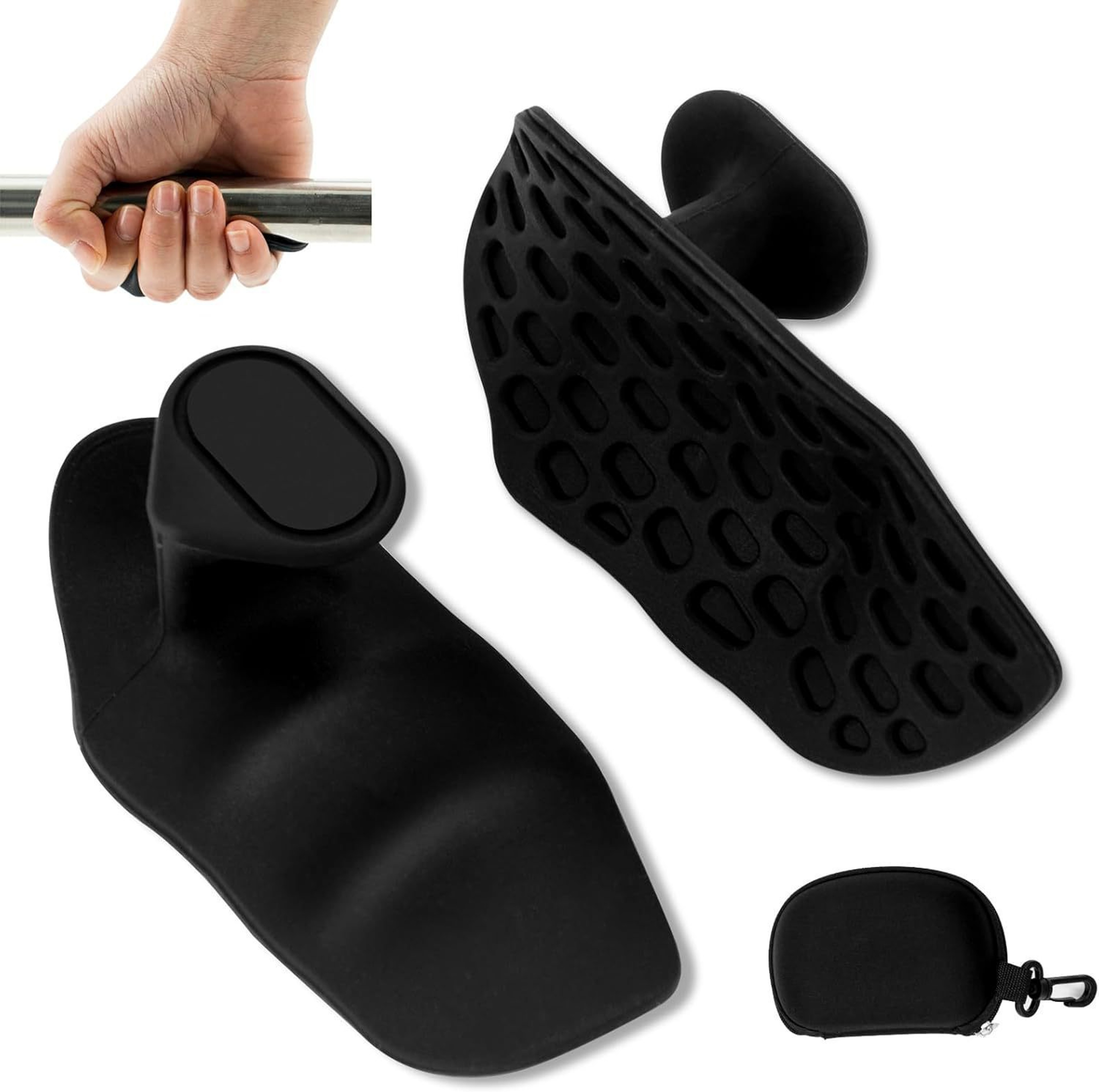 Silicone Dumbbell Grips For Weight Lifting Anti Slip Gym Handles With Callus Protection 0