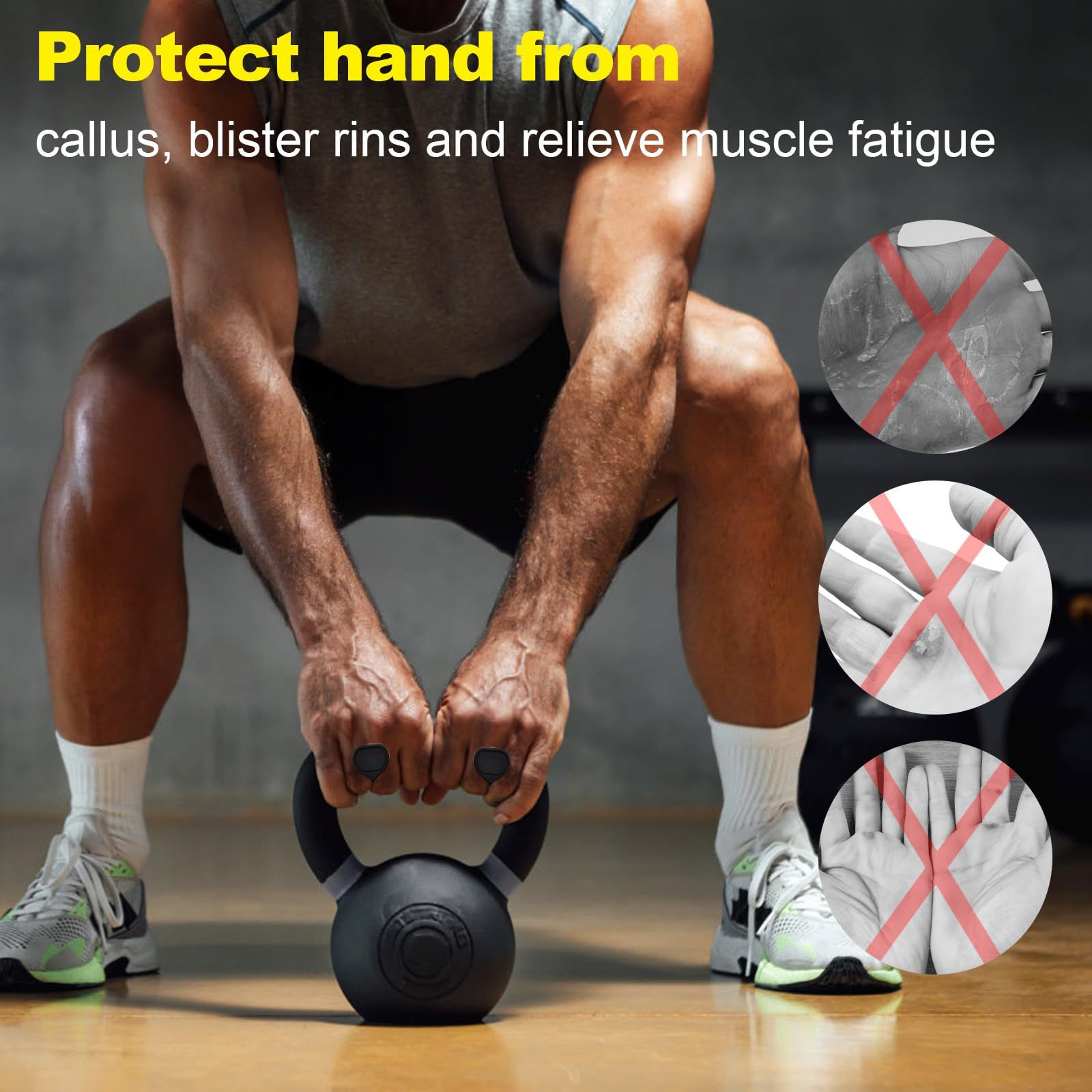Silicone Dumbbell Grips For Weight Lifting Anti Slip Gym Handles With Callus Protection 5