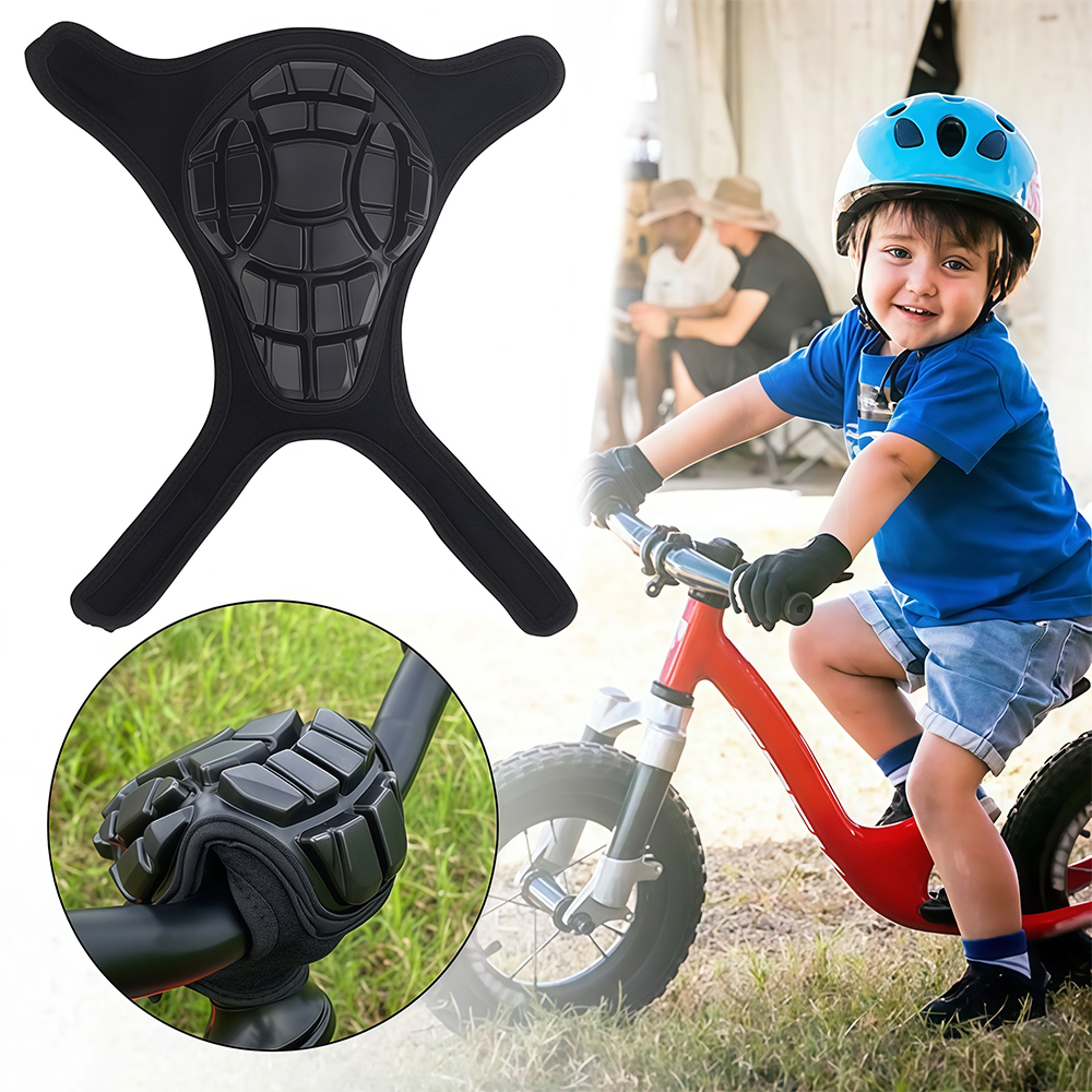Kids Balance Bike Stem Cover Silicone Handlebar Stem Protector Pad For Safe Riding 1