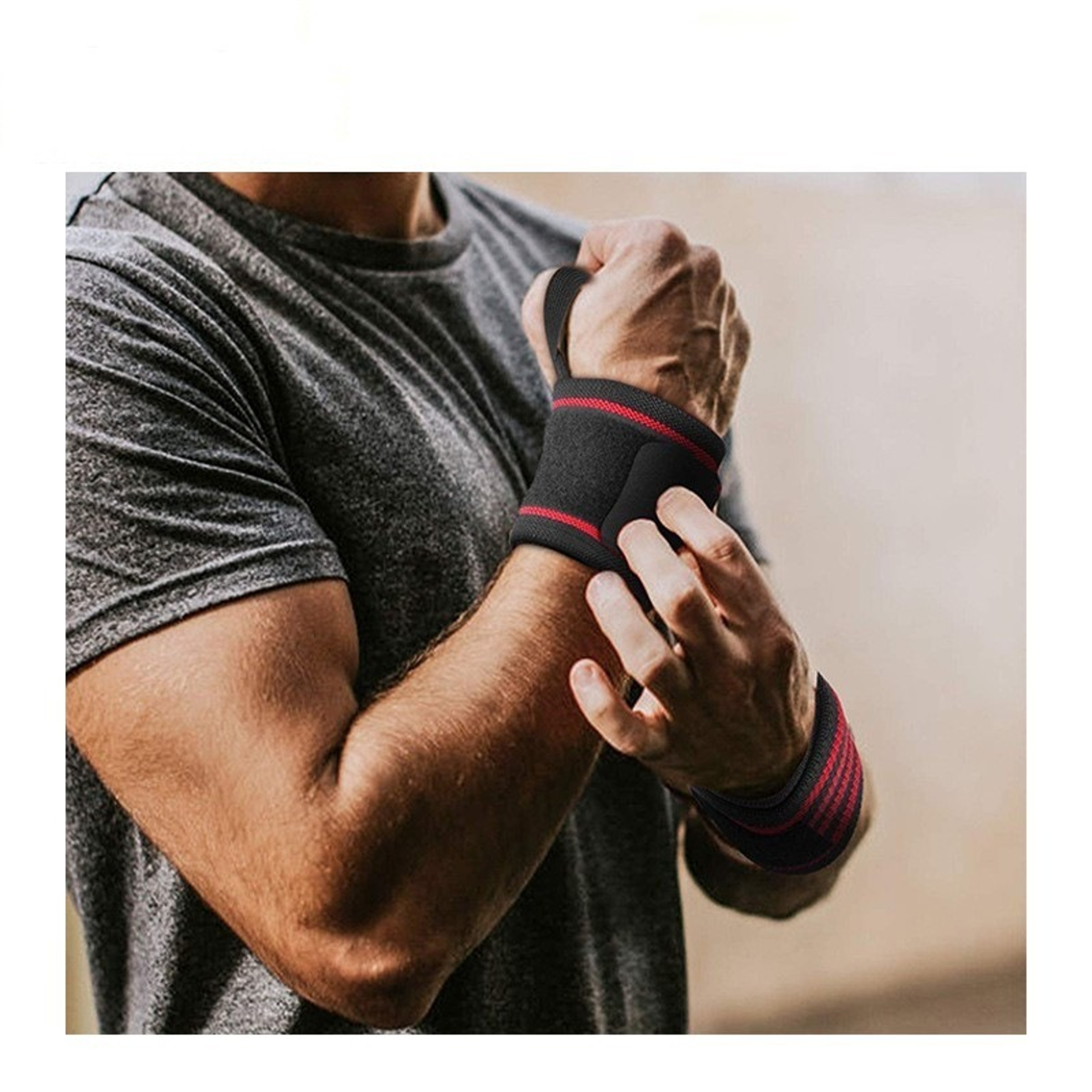 Extra Strength Weight Lifting Wrist Wraps With Adjustable Wrist Support Brace For Gym  Powerlifting 5