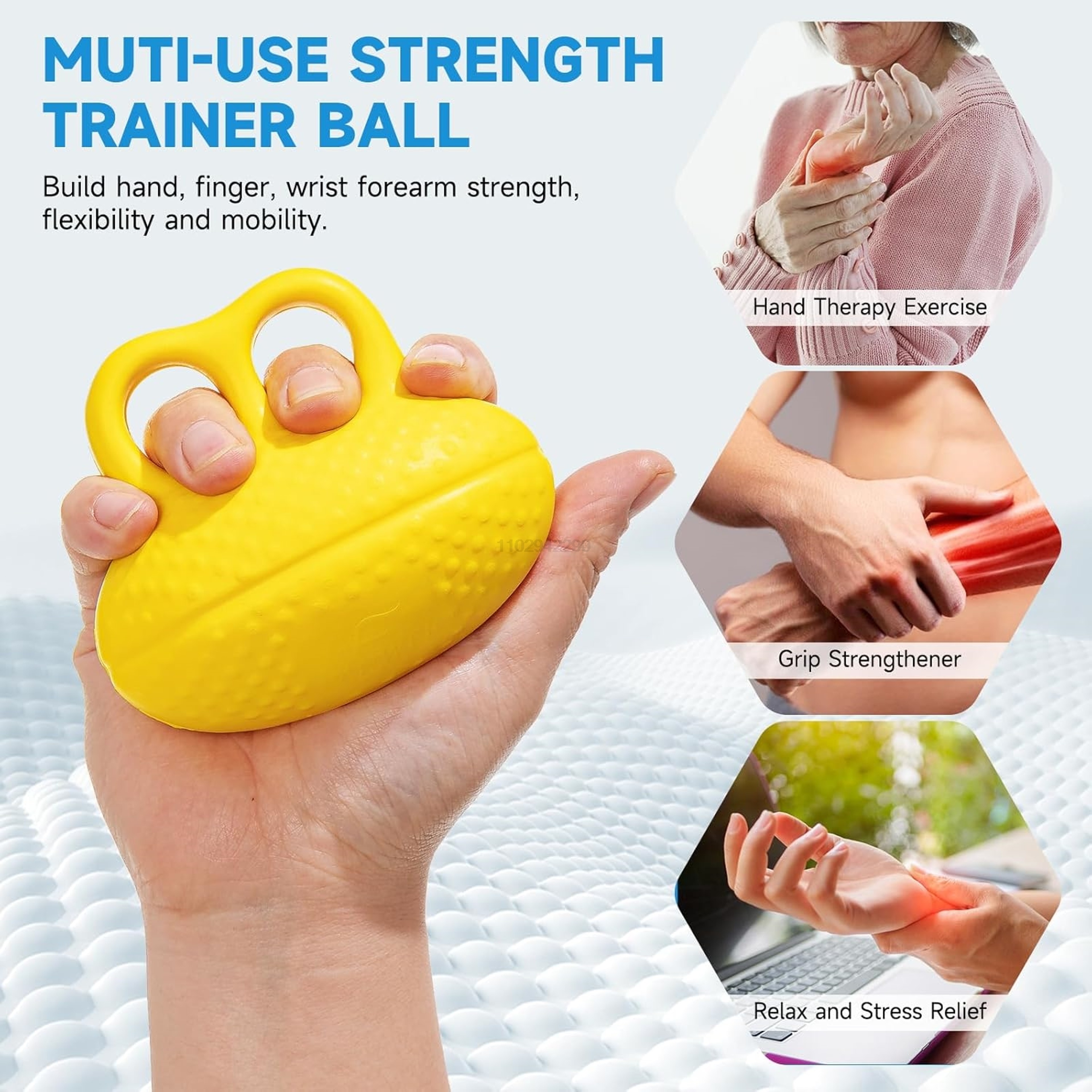 FlexGrip Finger Exerciser Hand Grip Strengthener for Rehab, Arthritis Relief & Wrist Training – view 2