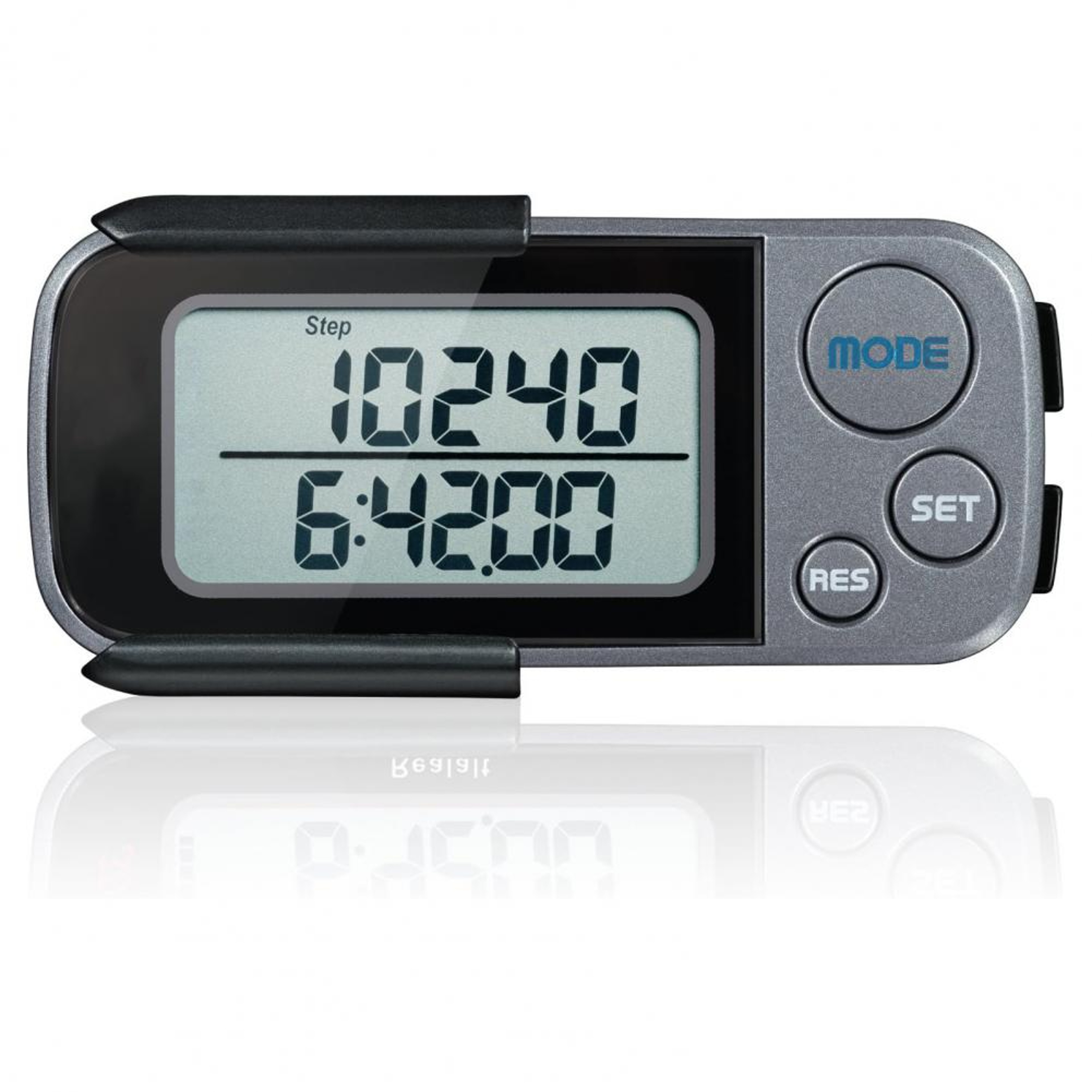ActiveStride 3D Pedometer Step Counter With LCD Display Clip  Lanyard 0