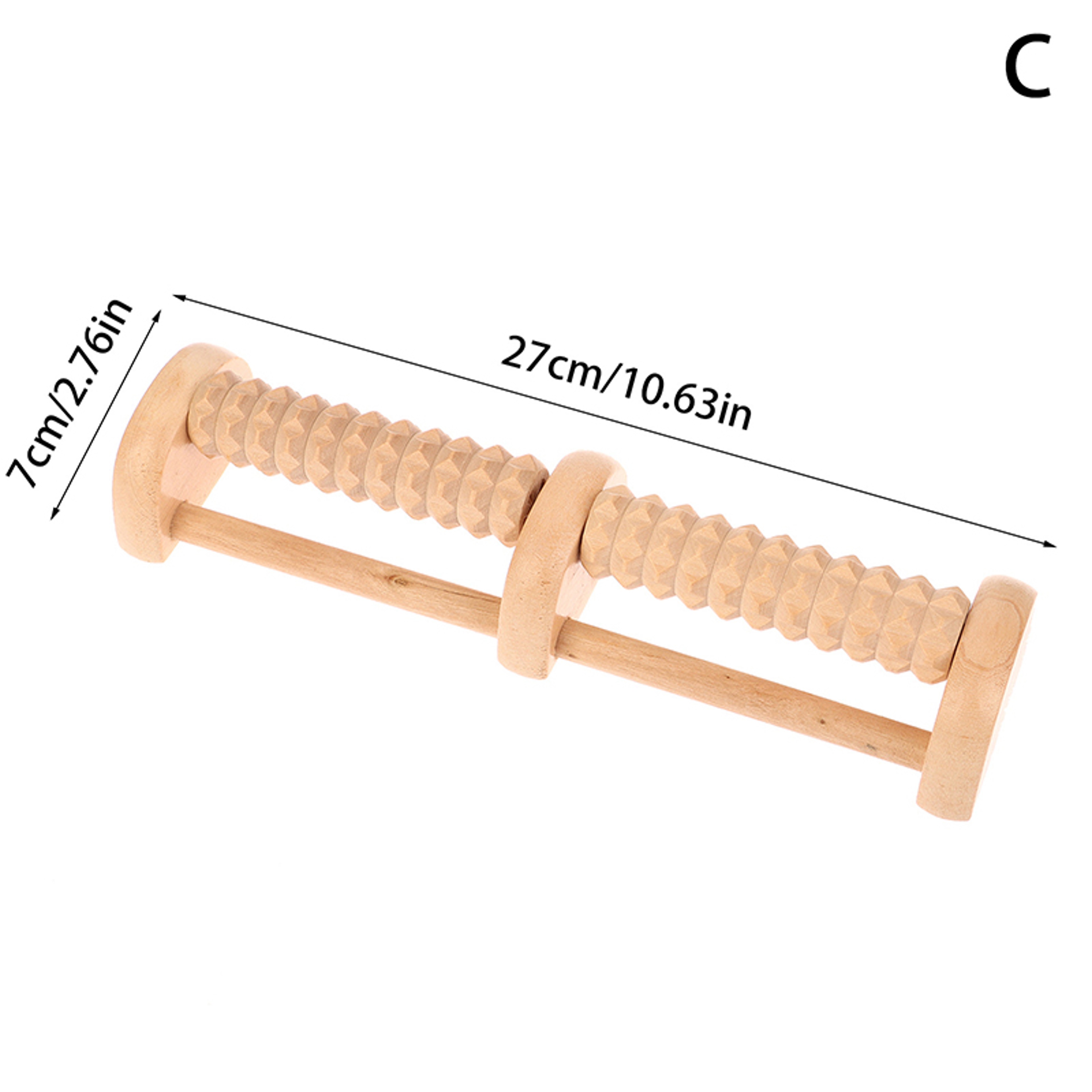 Wooden Foot Roller Massager for Plantar Fasciitis Relief Acupressure Foot Massage Roller – view 6
