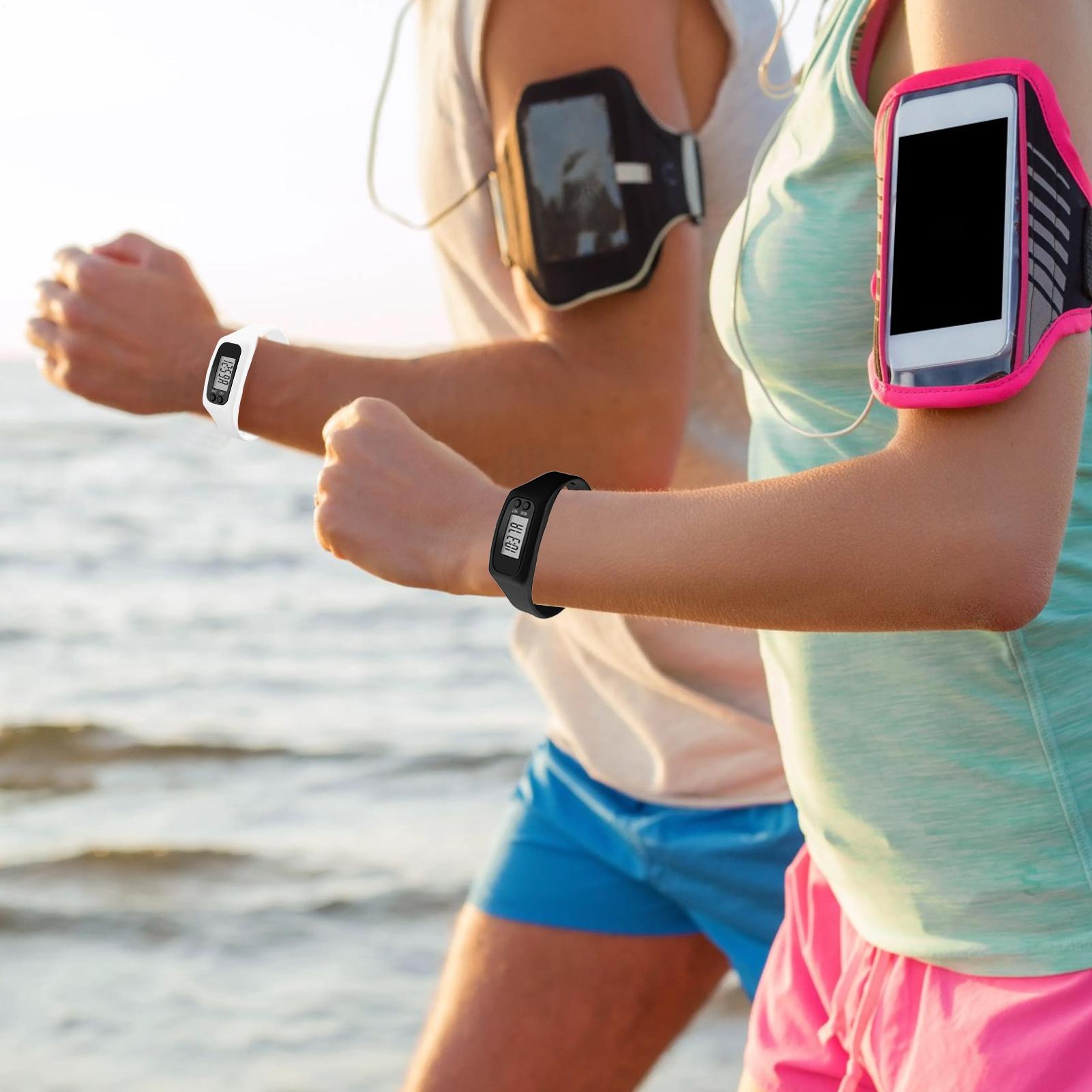 ActiveStride Pedometer Watch With Large Display Step Counter  Calorie Tracker No App Required 2
