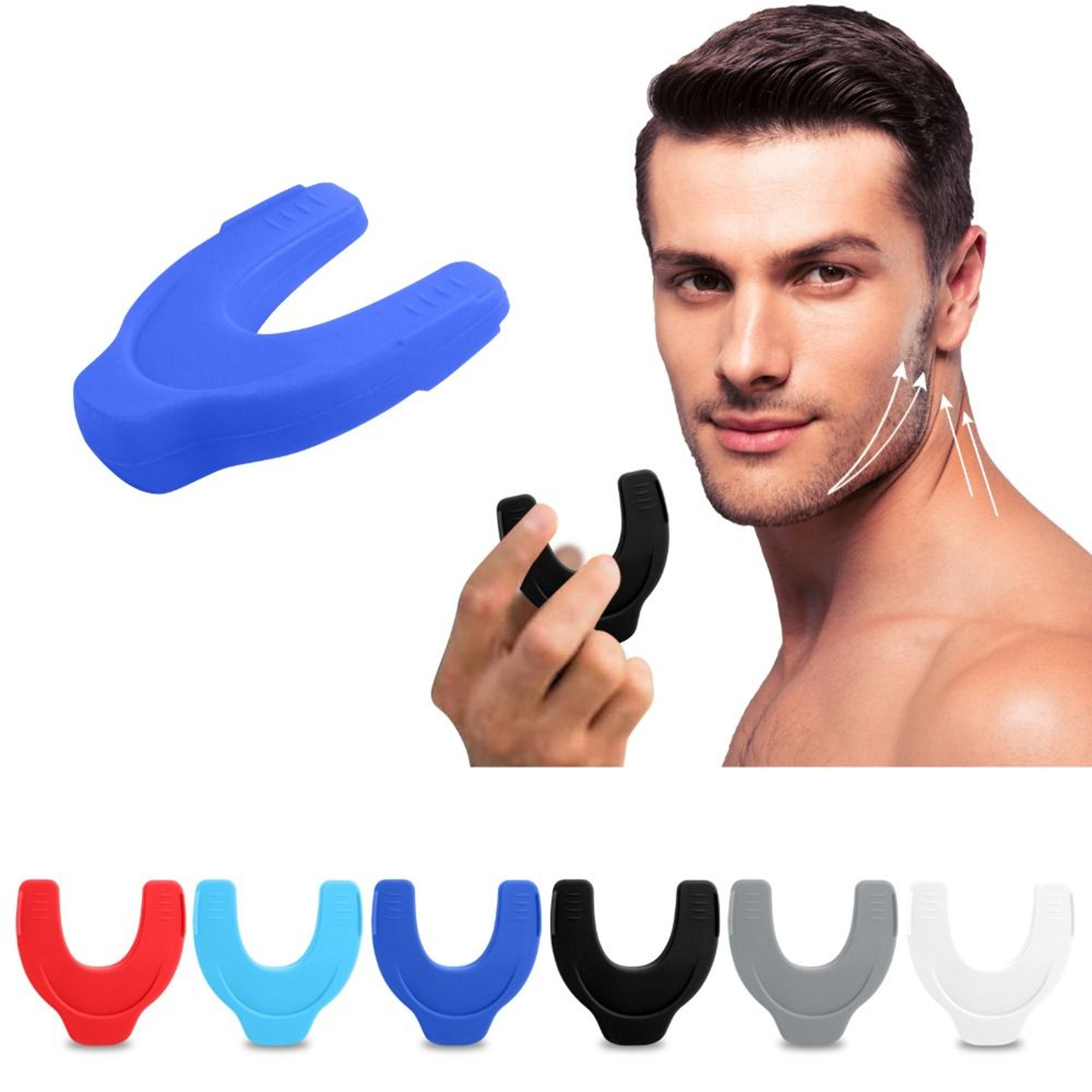 Jawline Exerciser Silicone Jaw Trainer For Face Toning And Jawline Shaping 0