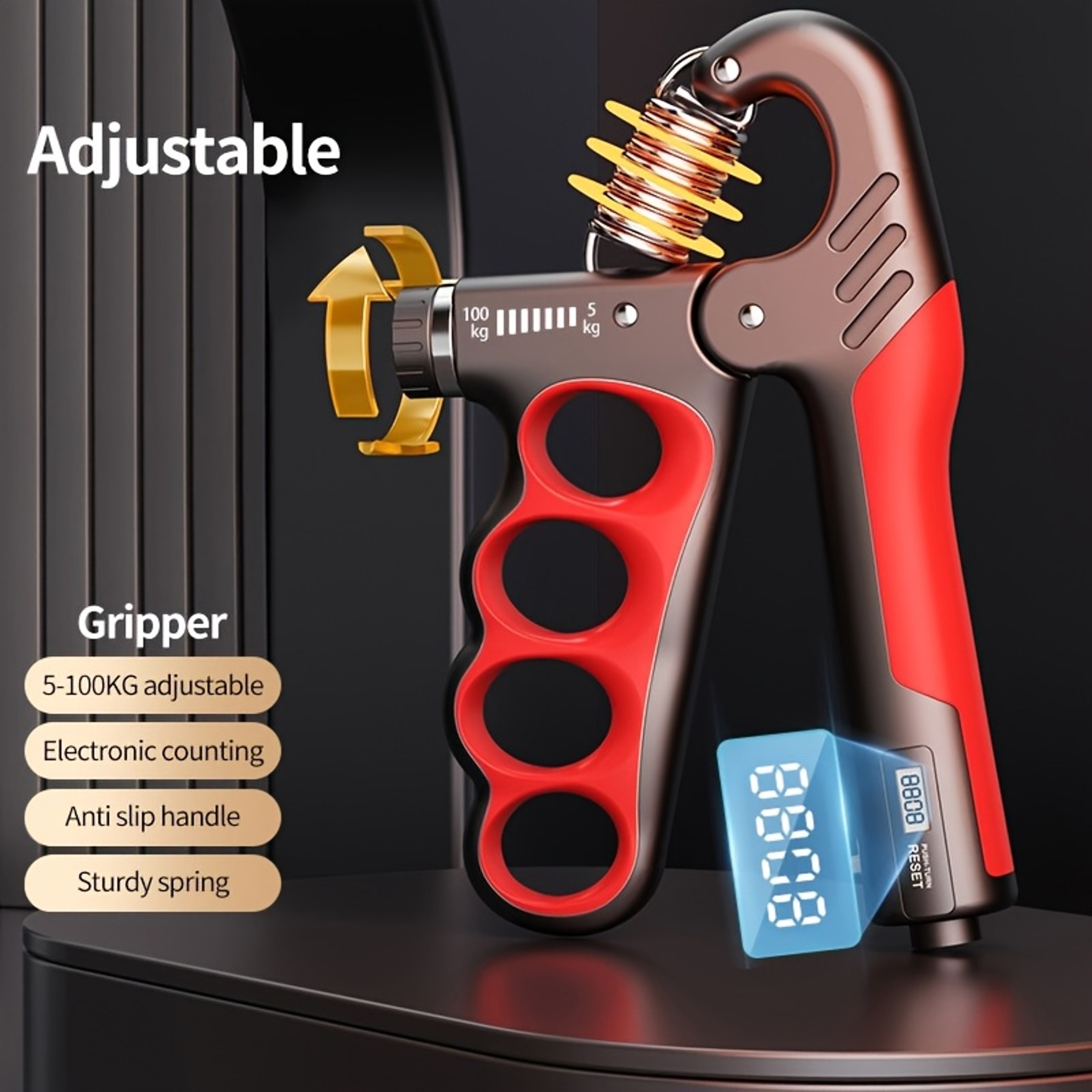 GripPro Digital Grip Strength Trainer Hand Exerciser For Finger Forearm  Rehabilitation Training 1