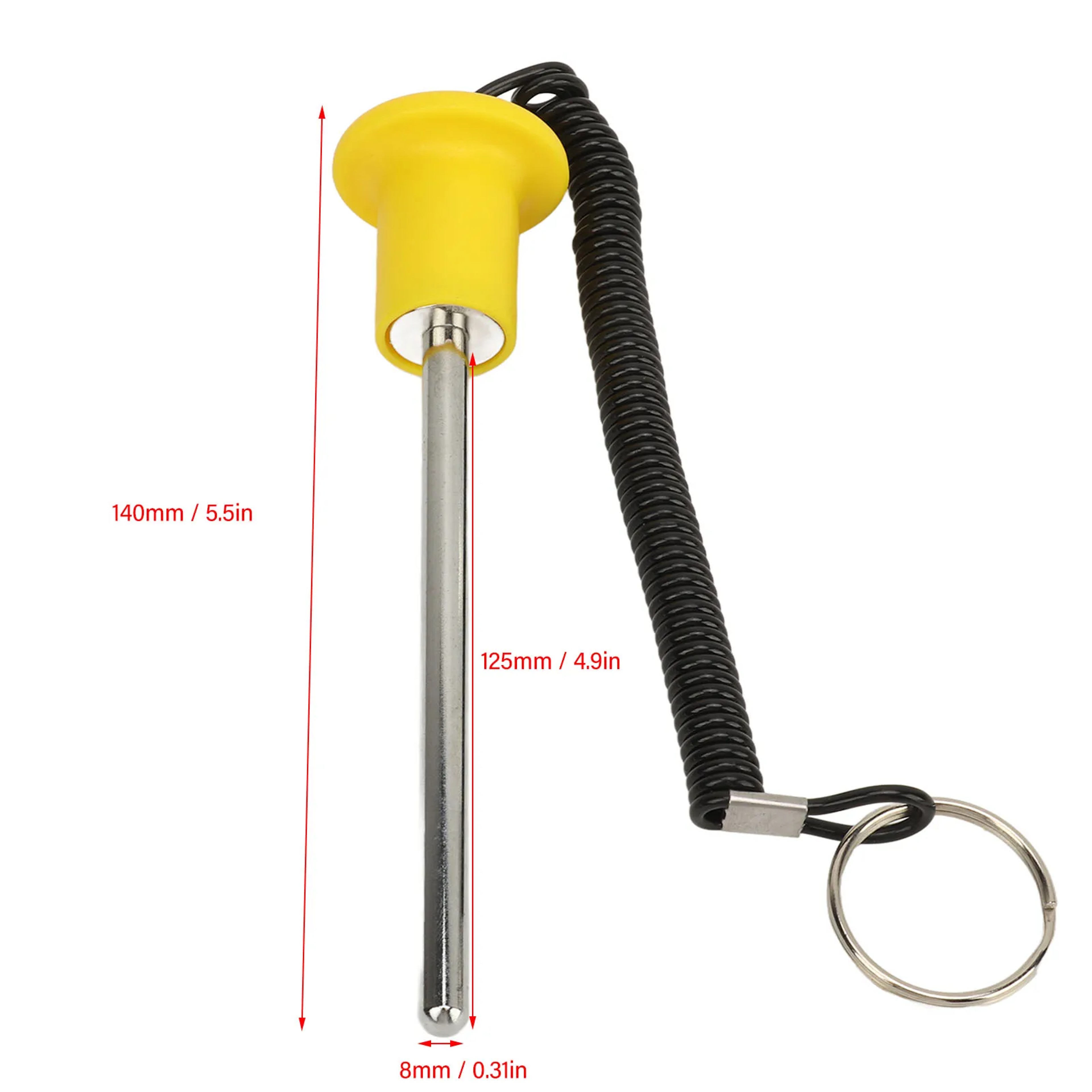 Magnetic Weight Stack Selector Pin With Safety Pull Cord For Weight Machines 7