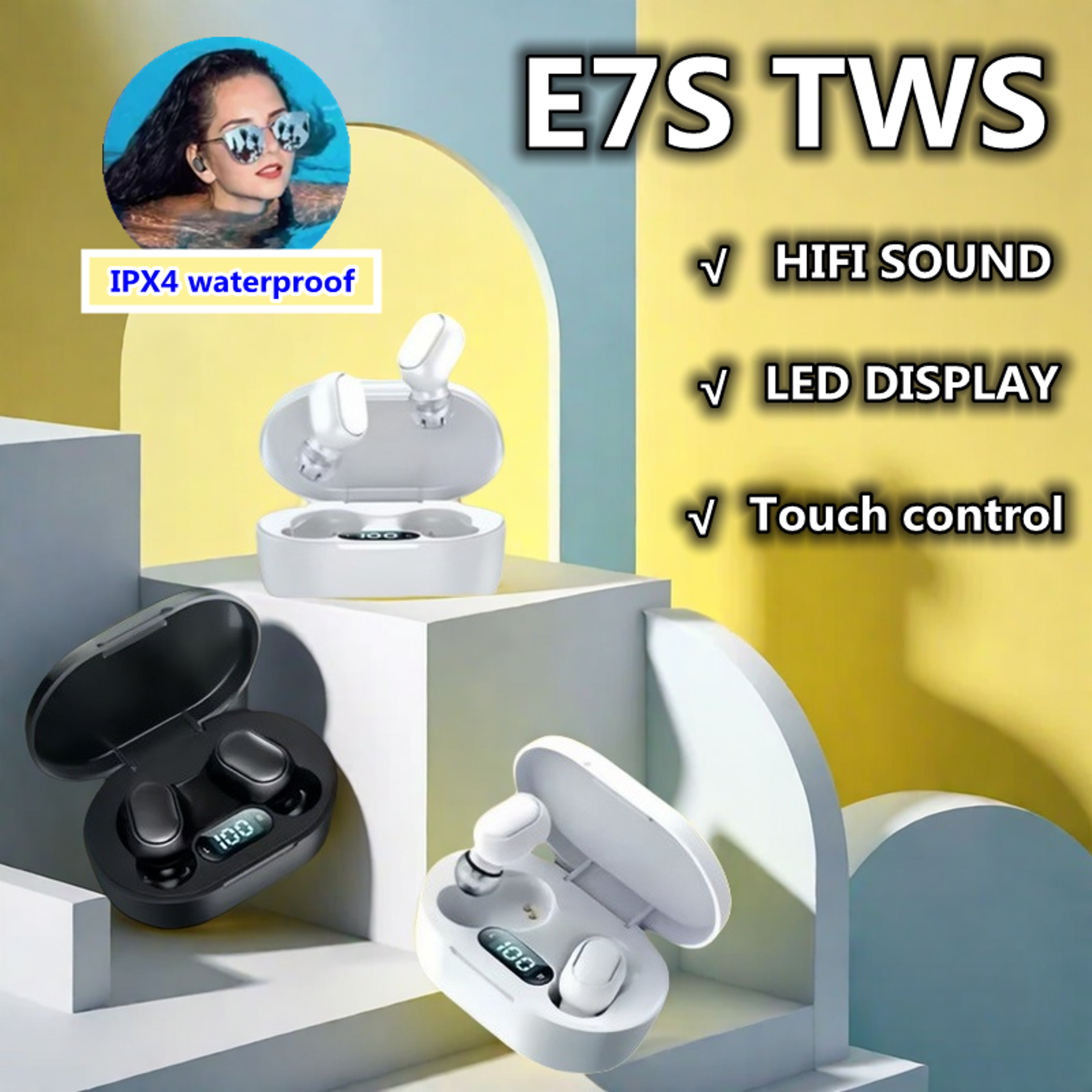 Noise Isolating Bluetooth Earbuds Wireless Headphones With TWS Stereo  Hands Free Calling 3