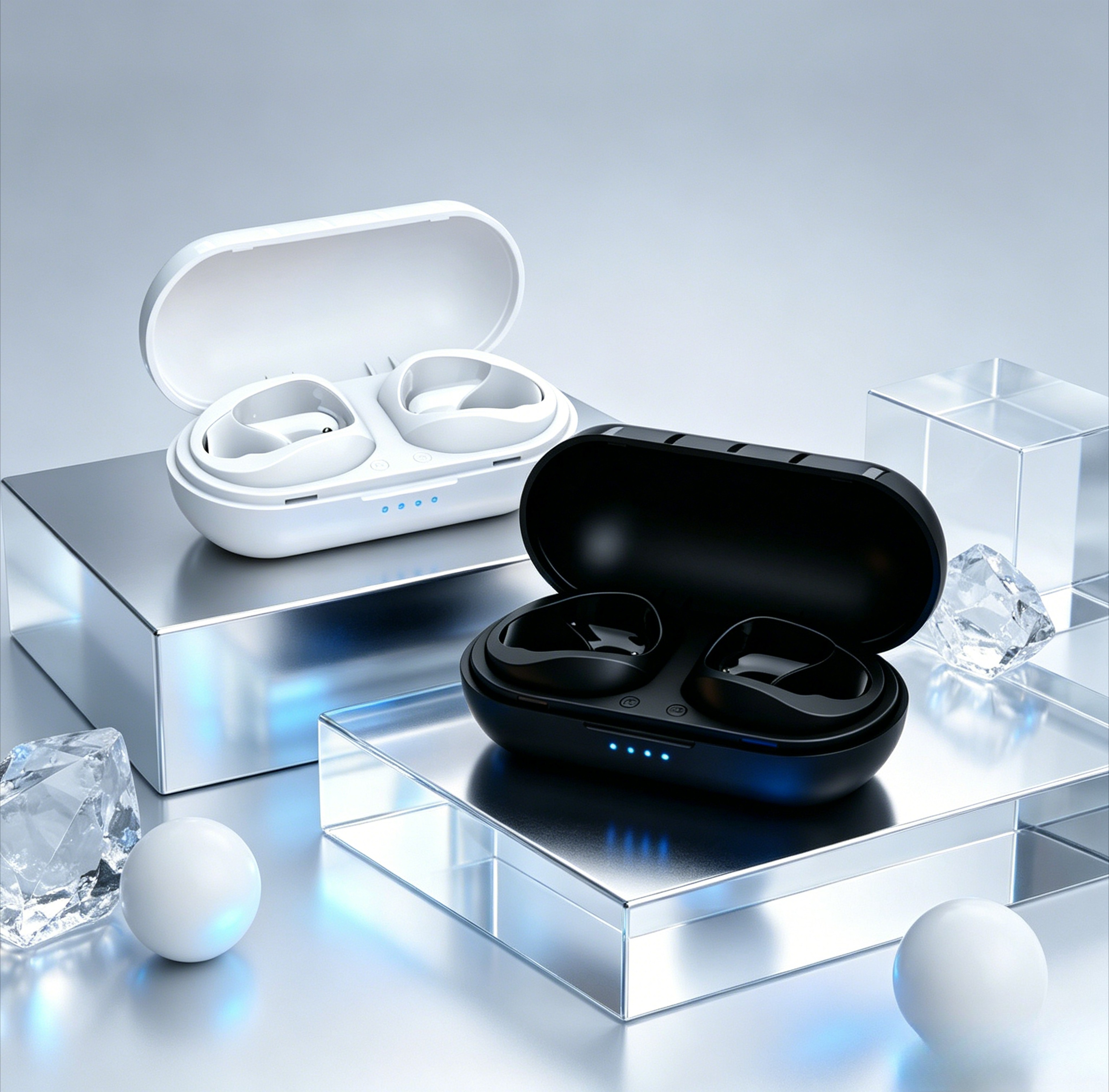 Compact Bluetooth Earbuds With Wireless Charging Case TWS Bluetooth Headphones 1