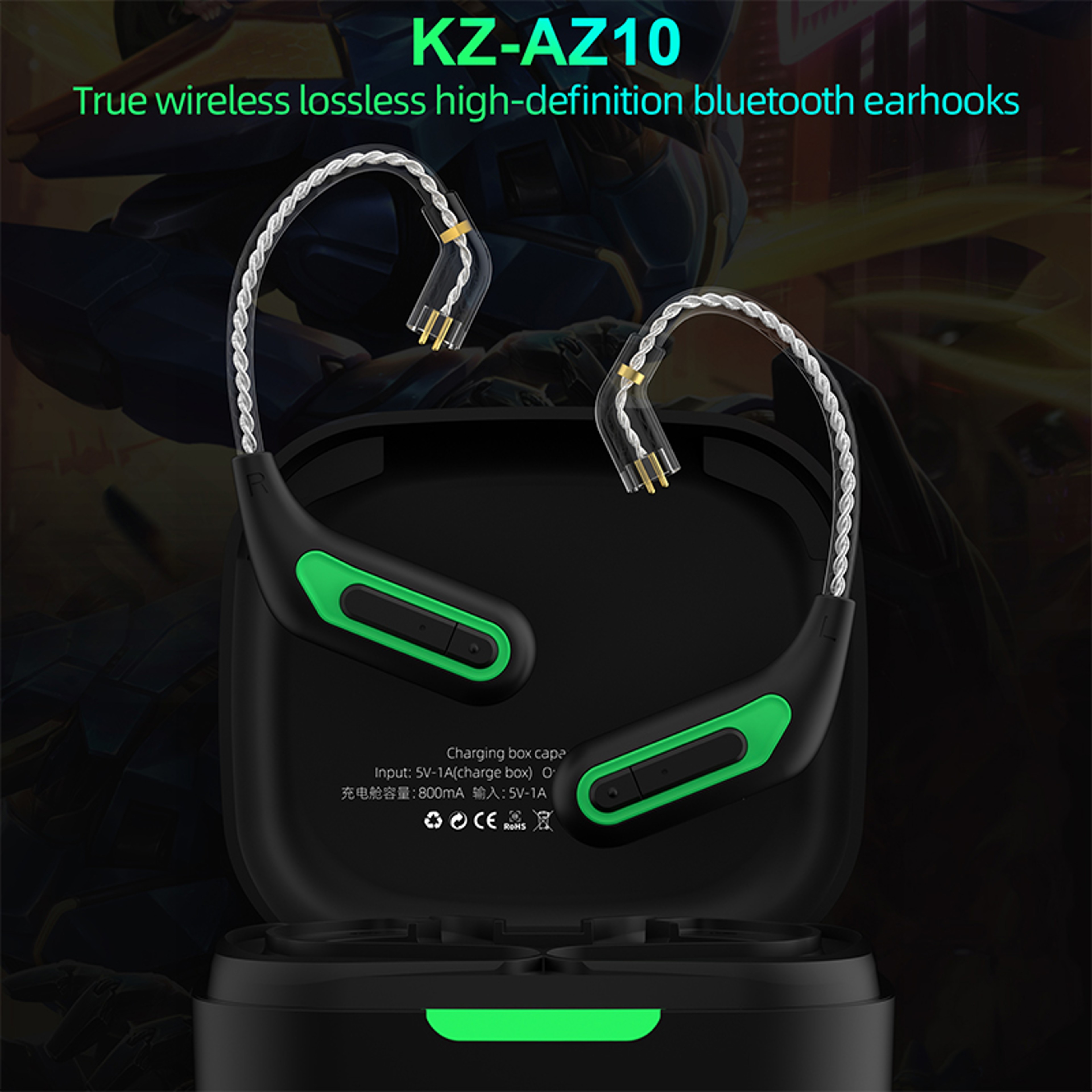 Wireless IEM Adapter Bluetooth 5.4 HiFi Ear Hook for Gaming & Sports Earphones – view 5