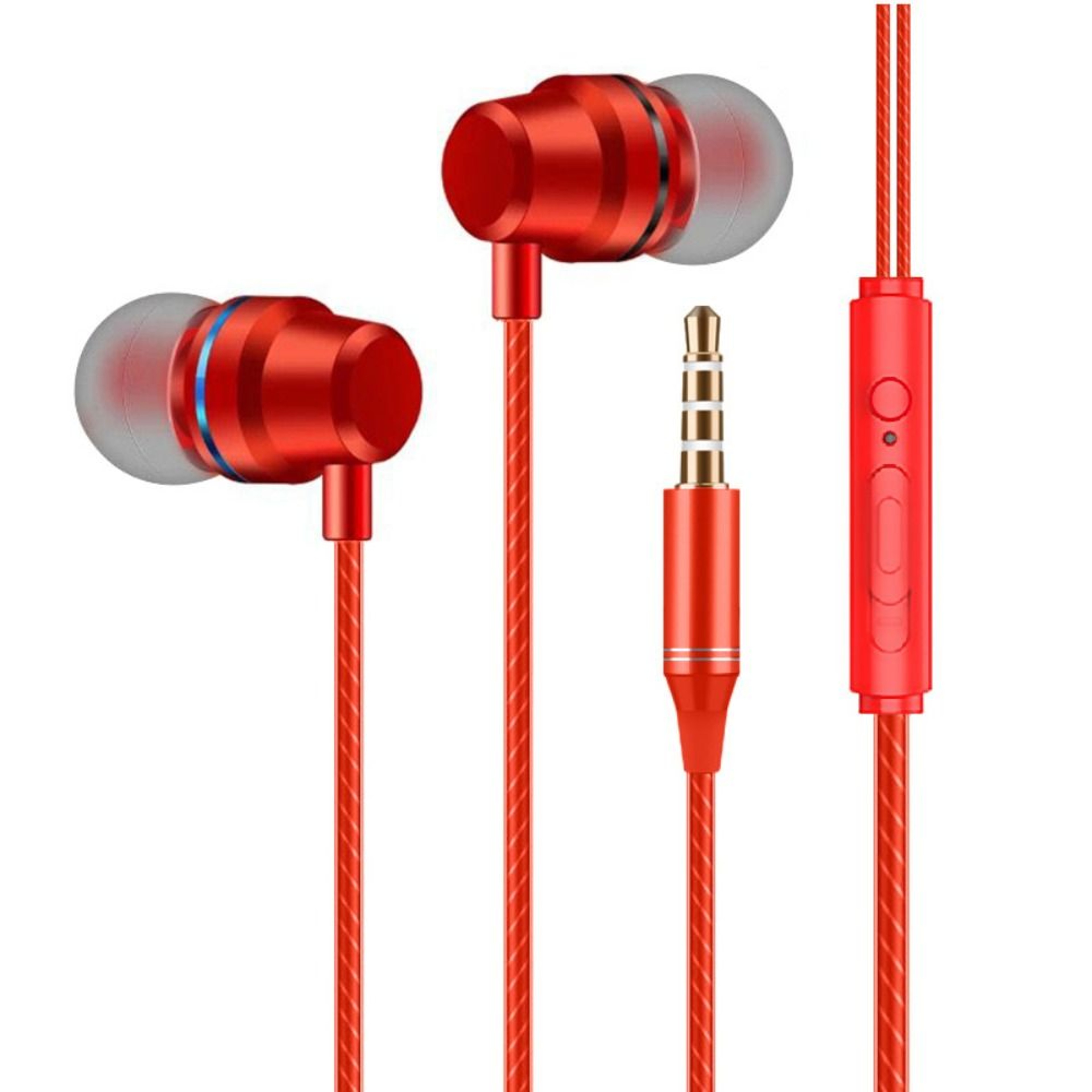 Deep Bass Wired Earbuds With Microphone HD Stereo 35mm Headphones For Everyday Listening 8