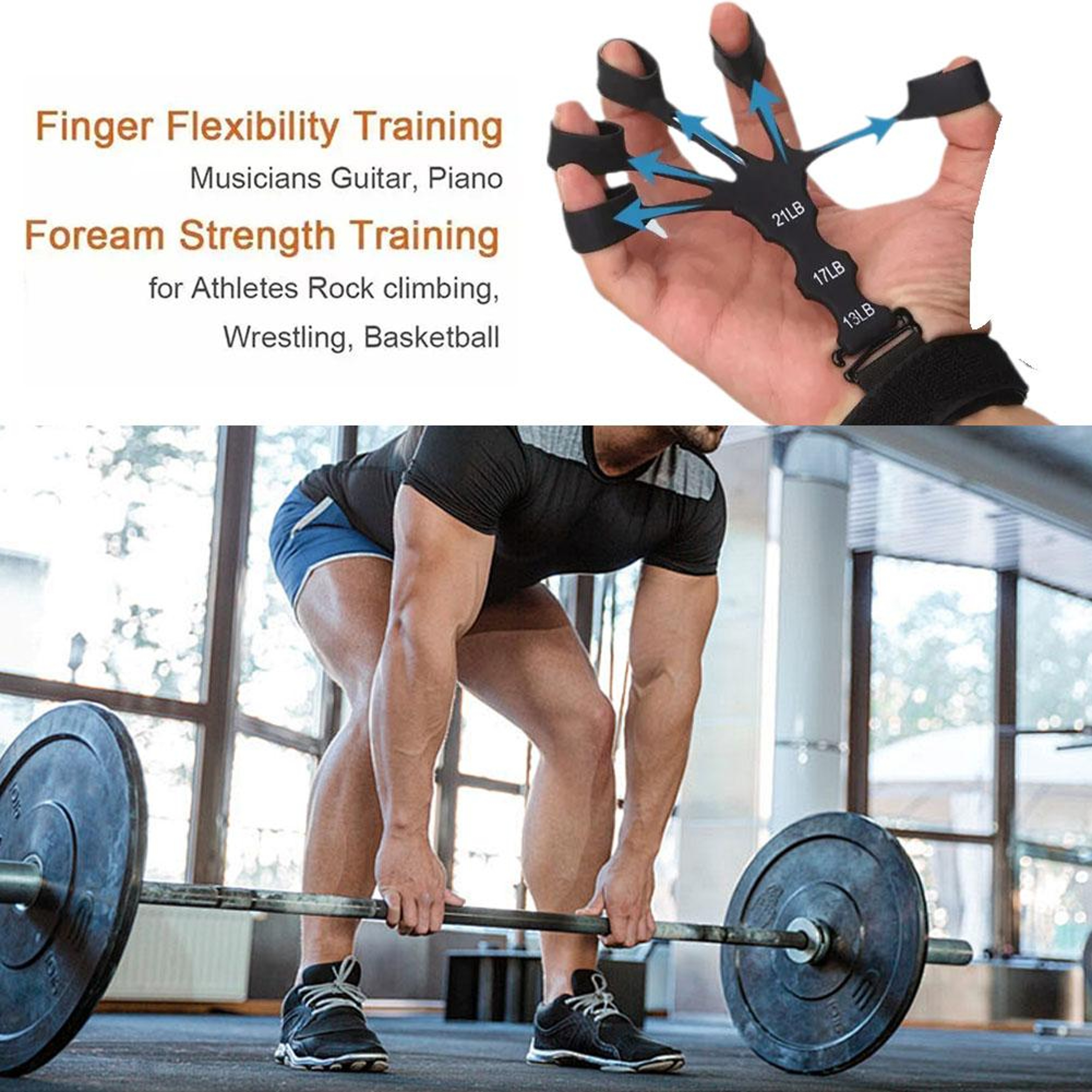 PowerFlex Hand Grip Strengthener  Finger Exerciser Adjustable Forearm Trainer For Grip And Wrist Re 2